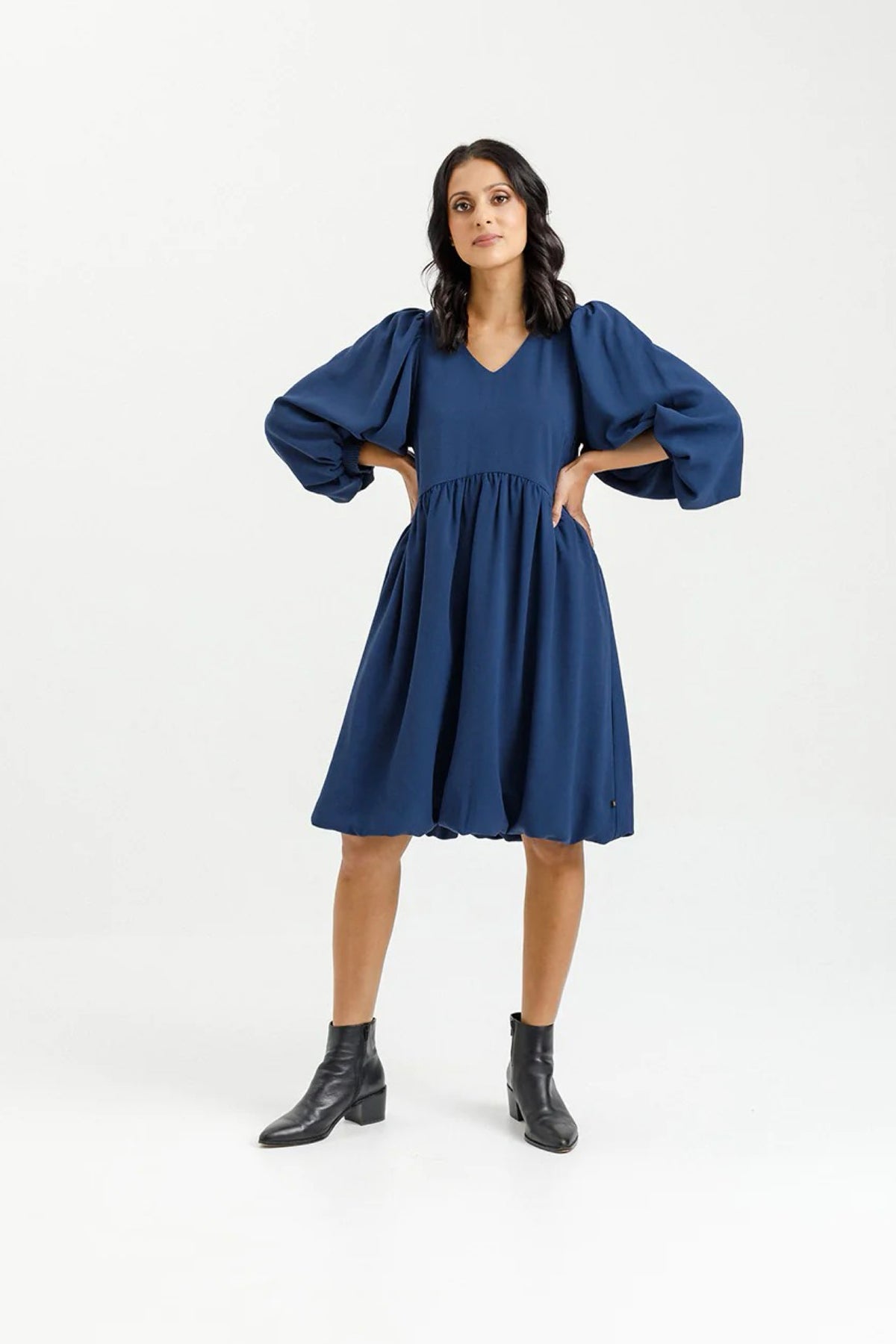 Molly Dress Indigo Blue