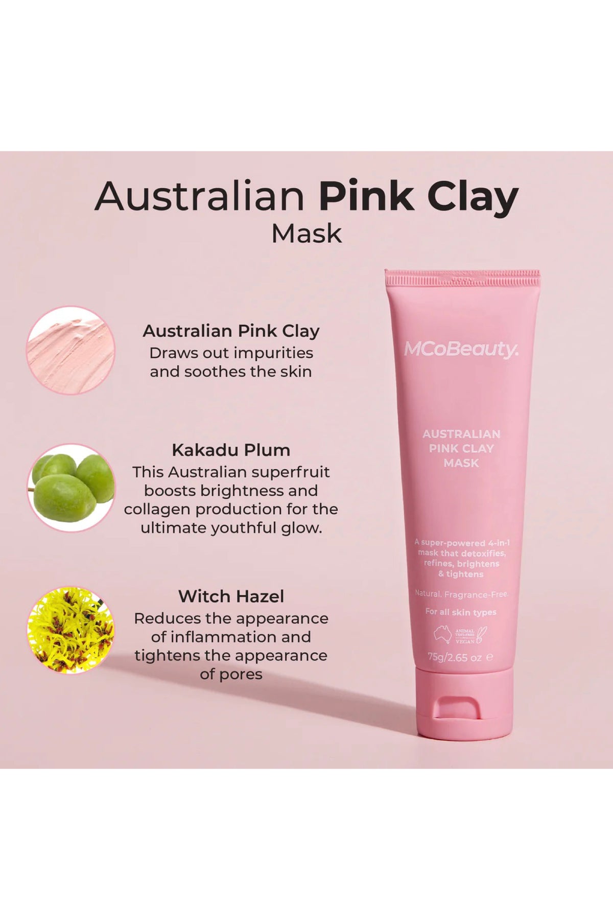 Brightening Glow Luxe Australian Pink Clay Mask