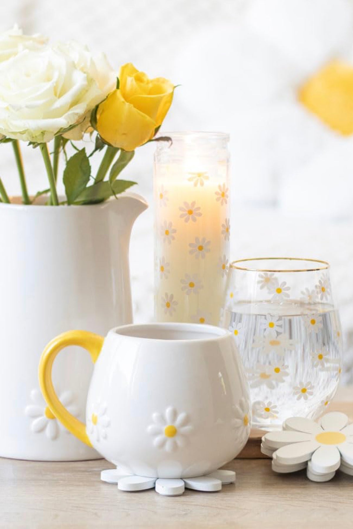 Springtime Stemless Wine Glass