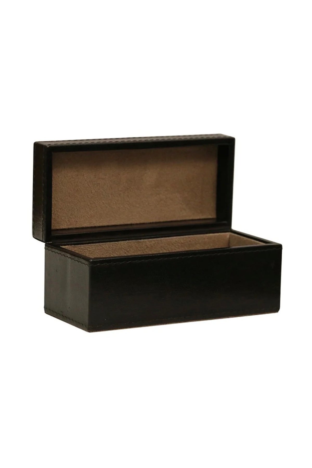 Black Leather Rectangular Box