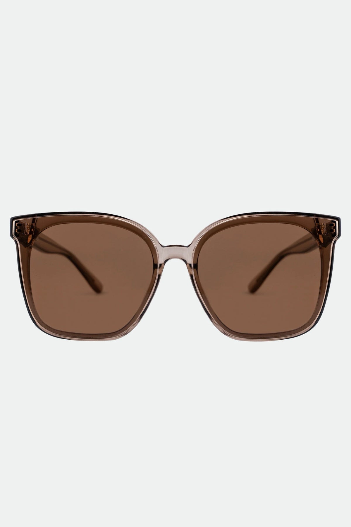 Betty Transparent Olive Brown Sunglasses