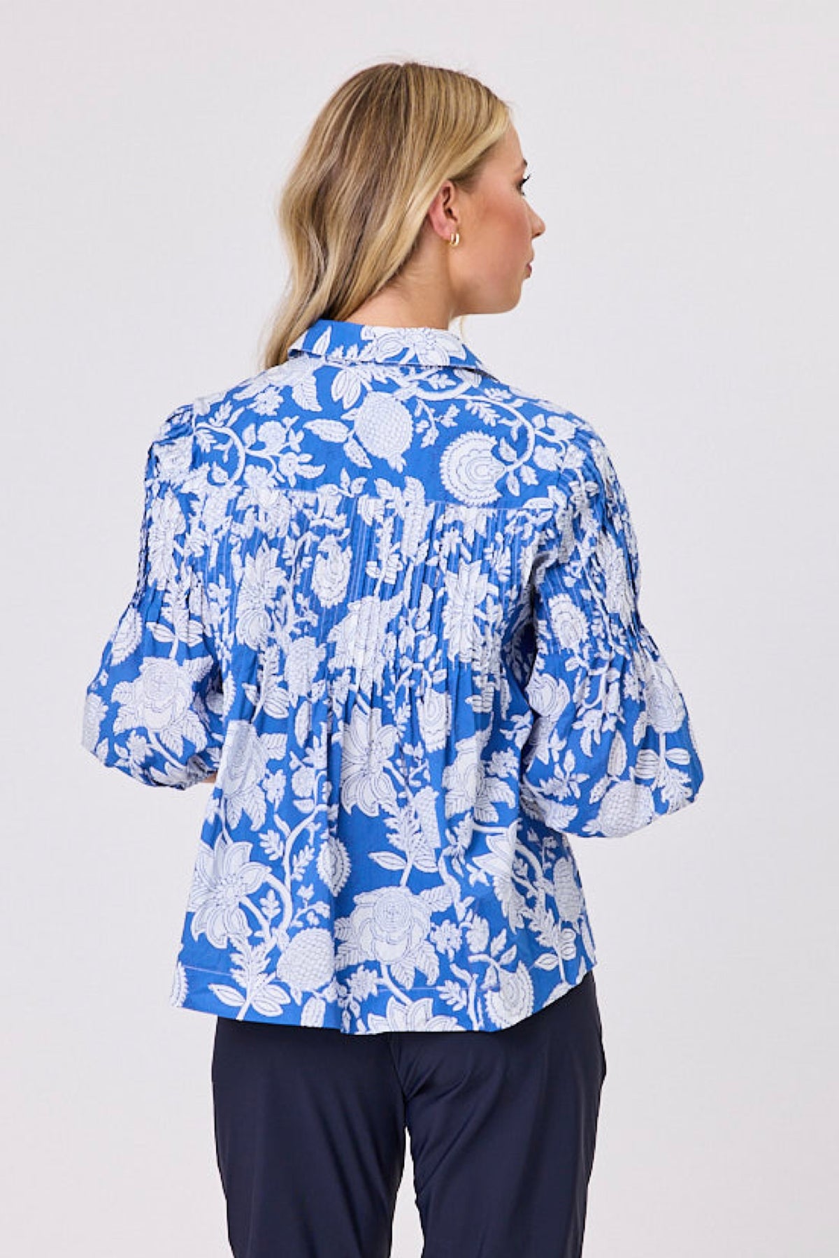 Bubble Shirt Blue Tapestry - PREORDER DELIVERY MID SEPT
