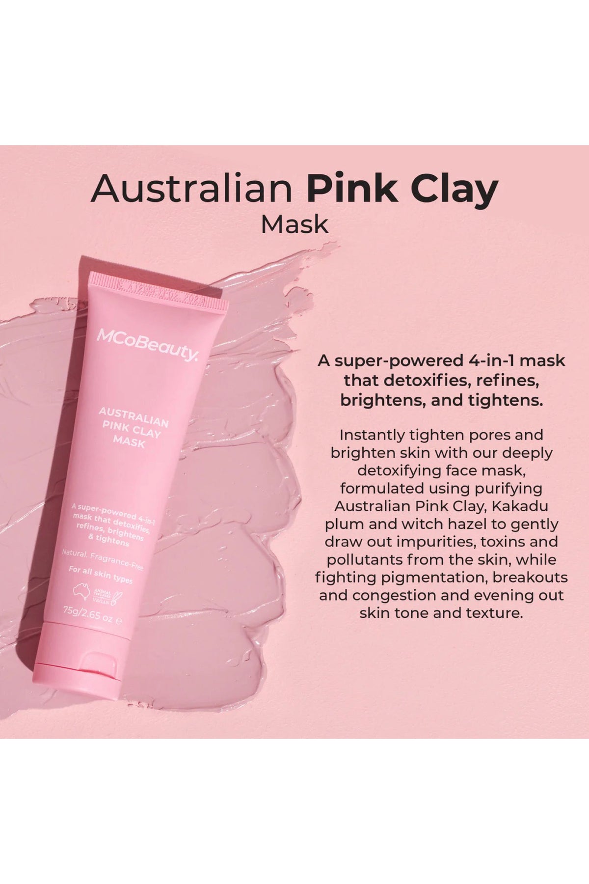 Brightening Glow Luxe Australian Pink Clay Mask
