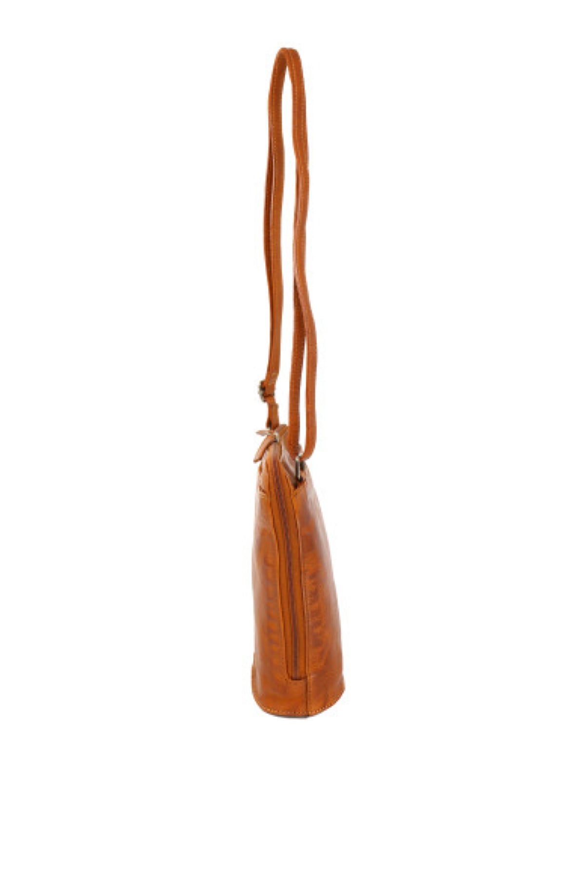 Baron Small Leather Handbag Cognac