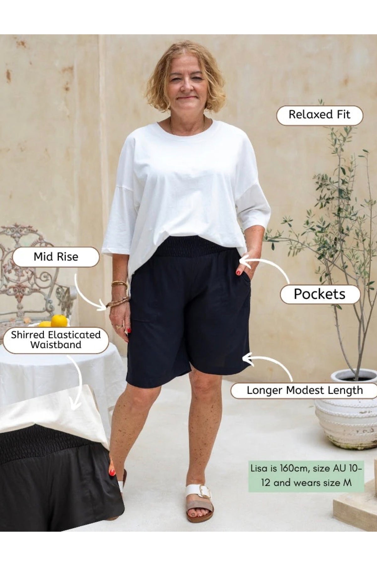 Brunswick Shorts Black - PREORDER DELIVERY MID JAN