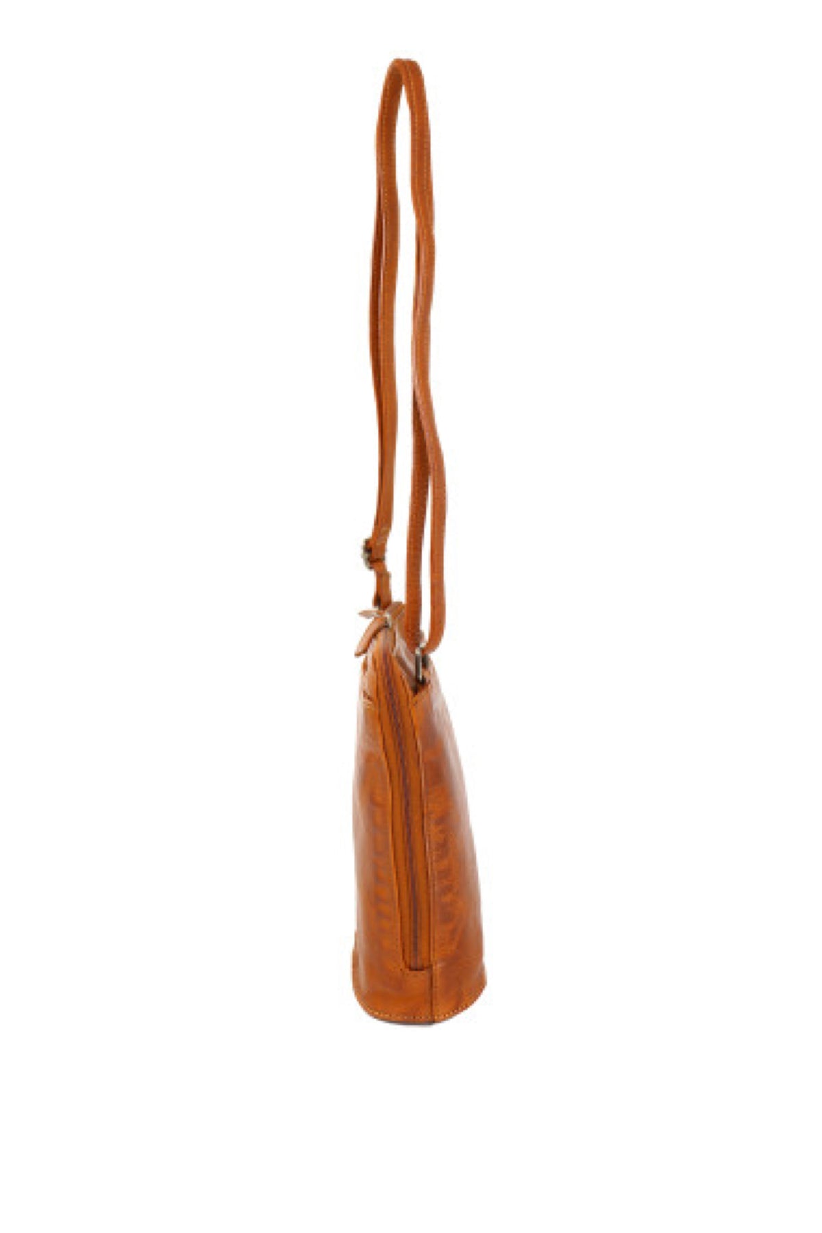 Baron Medium Leather Handbag Cognac