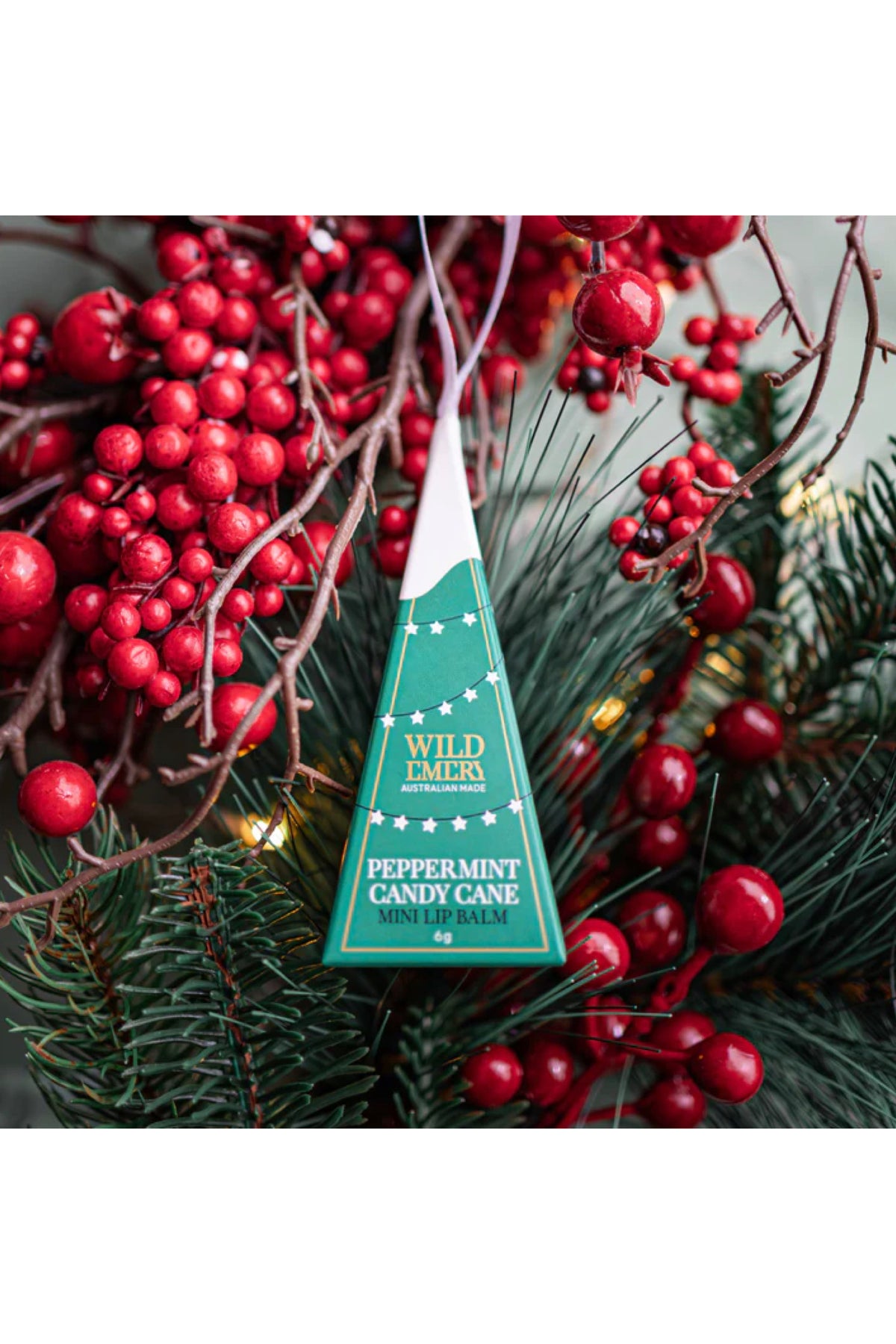 Peppermint Candy Cane Mini Lip Balm Ornament