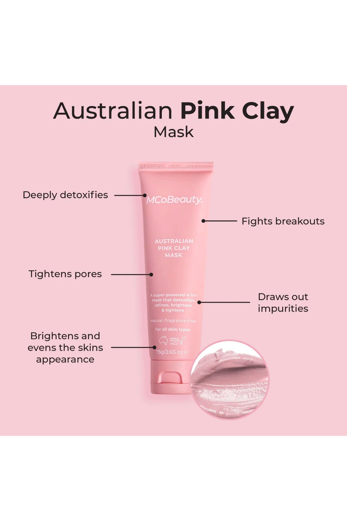 Brightening Glow Luxe Australian Pink Clay Mask