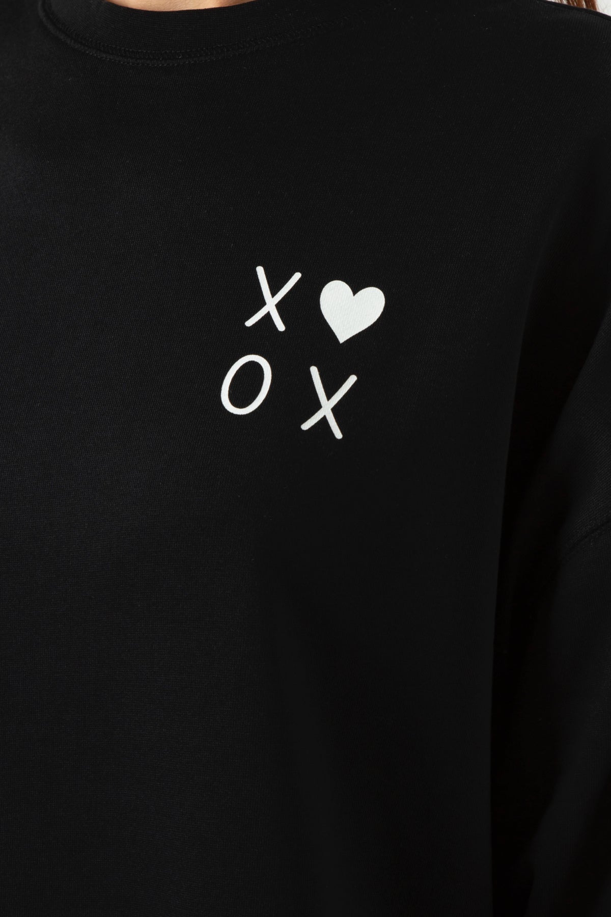 Sunday Sweater Black XO Love