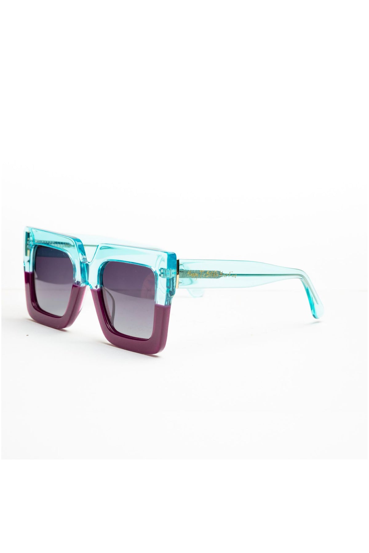 Harlow Turquoise Purple Sunglasses