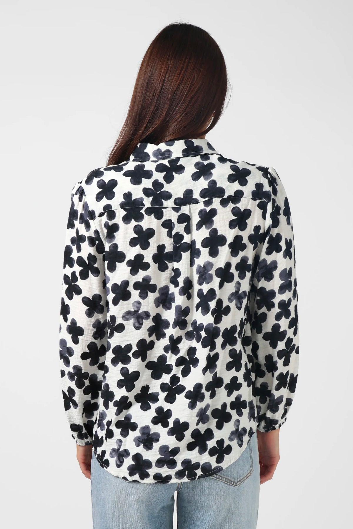 Charlotte Shirt Navy Flowers