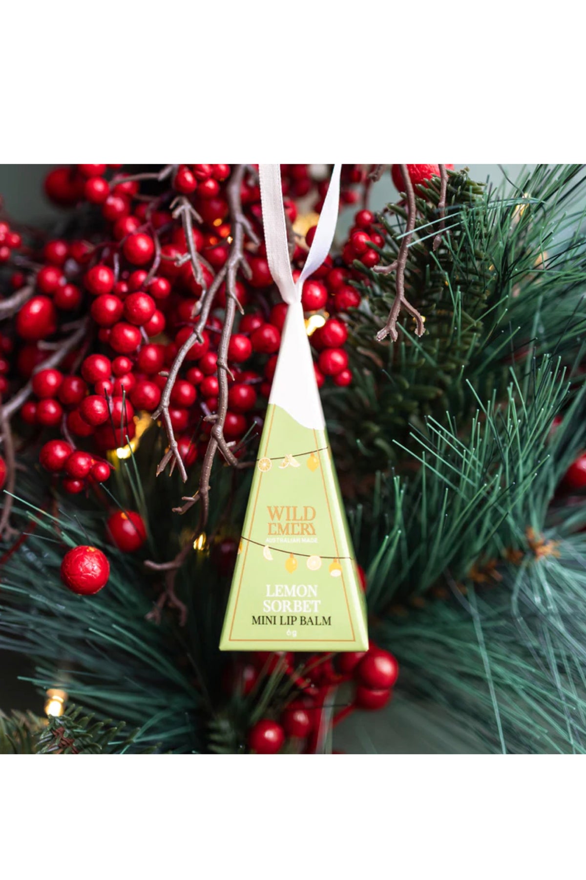 Lemon Sorbet Mini Lip Balm Ornament