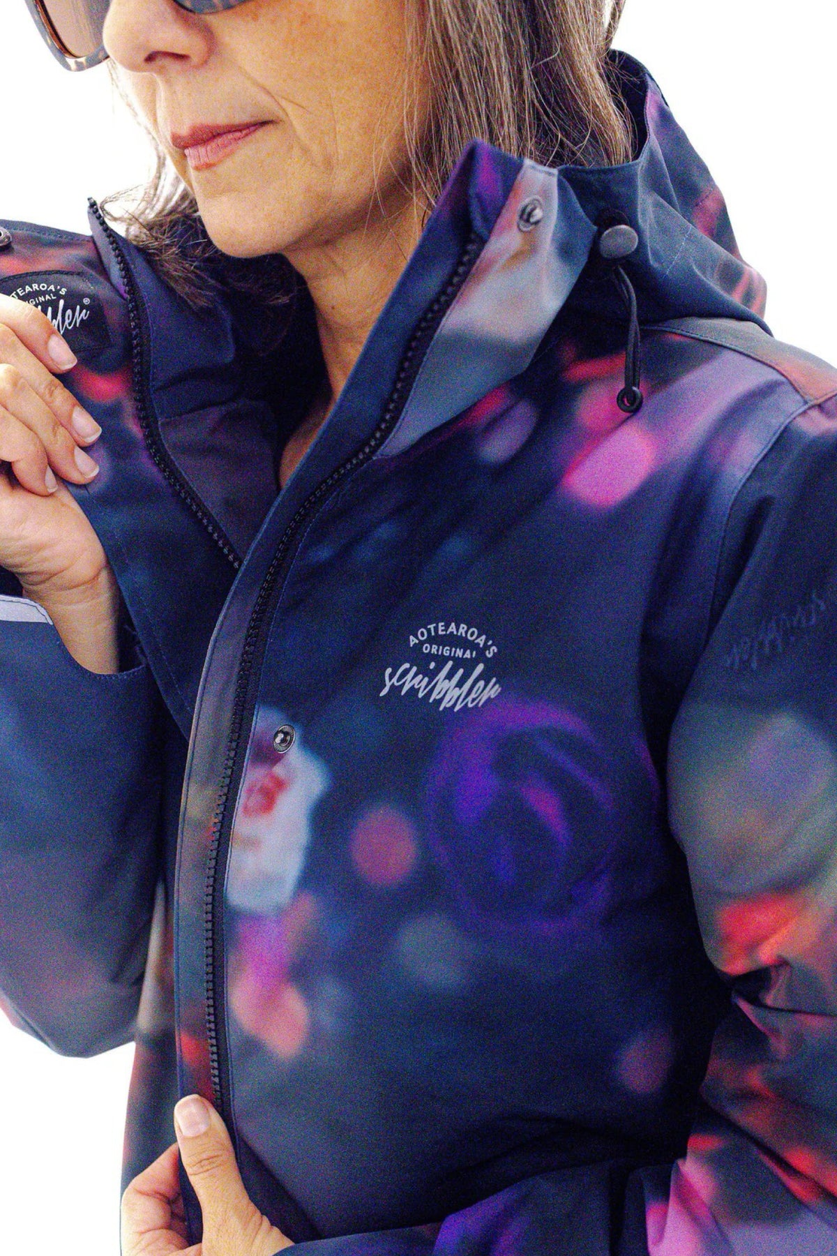 Floral Romance Waterproof Long Raincoat