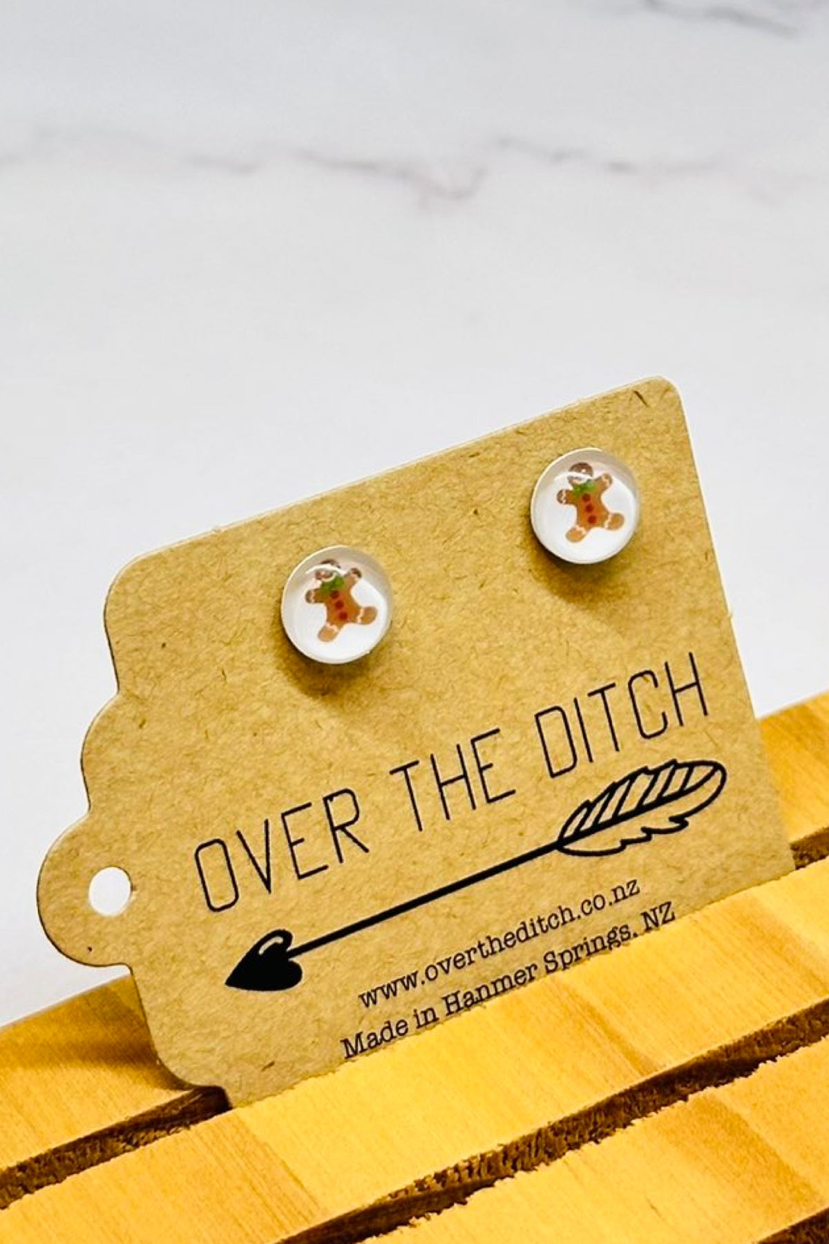 Gingerbread Men Studs SMALL