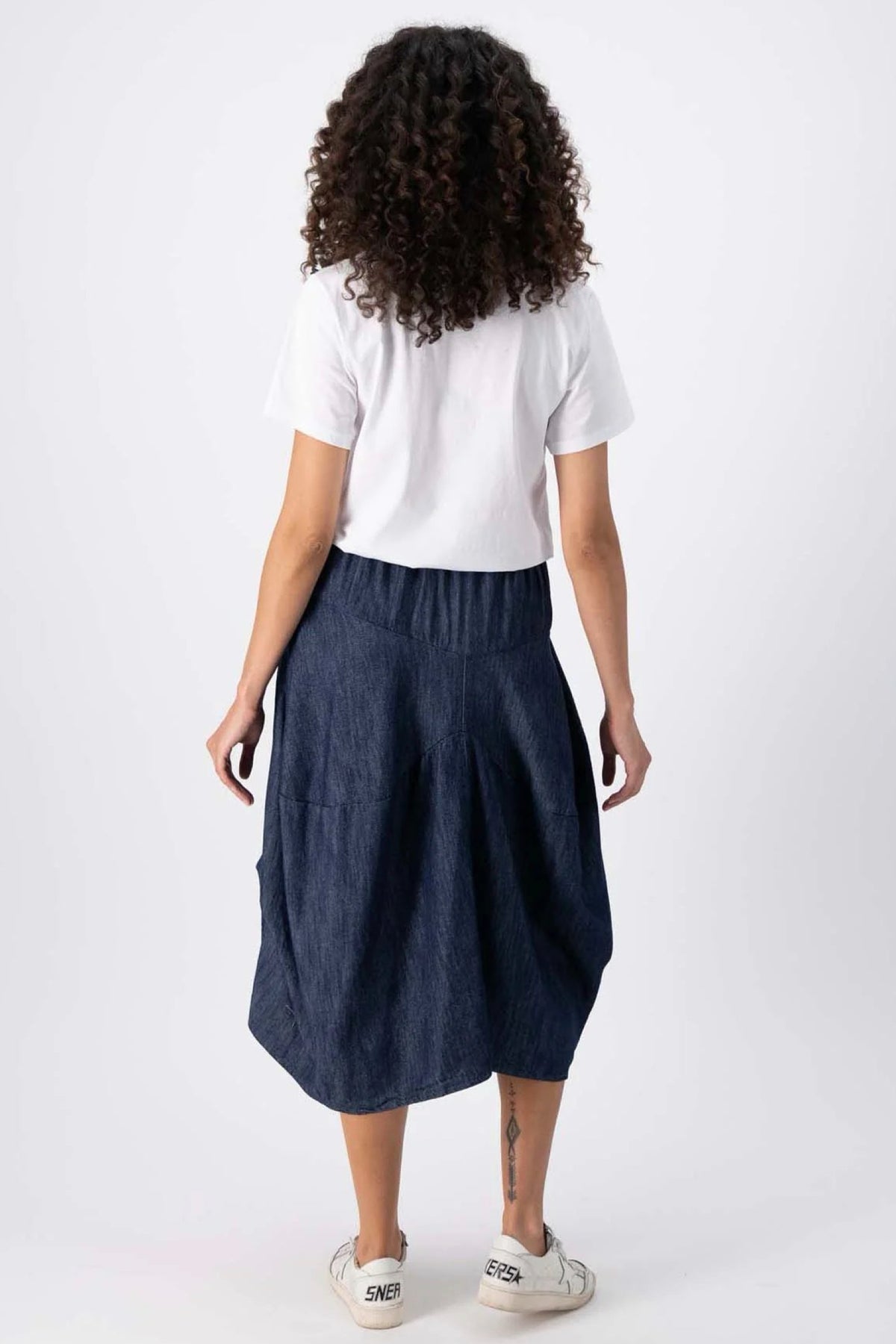 Milwaukee Classic Skirt Dark Wash in Denim - PREORDER ITEM