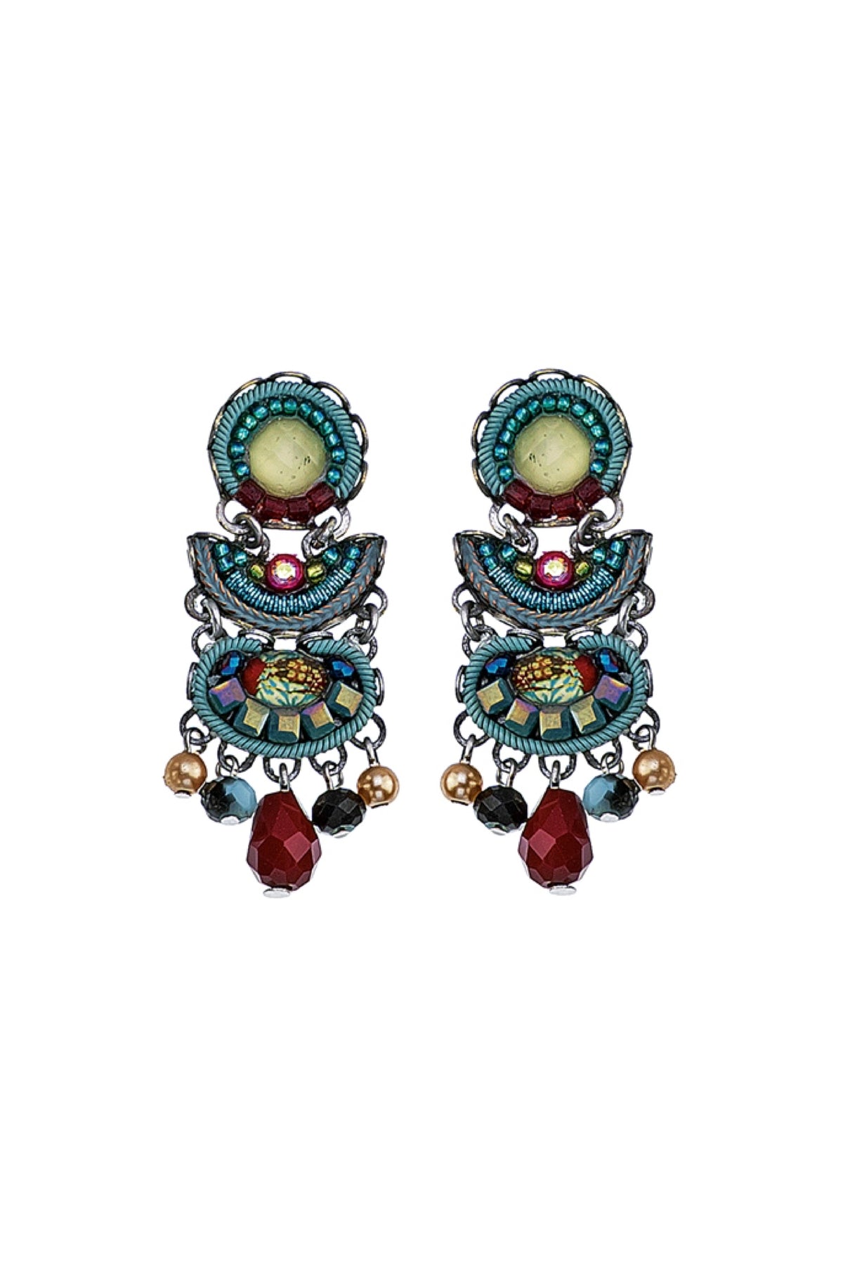 Turquoise Crown Ritva Earrings