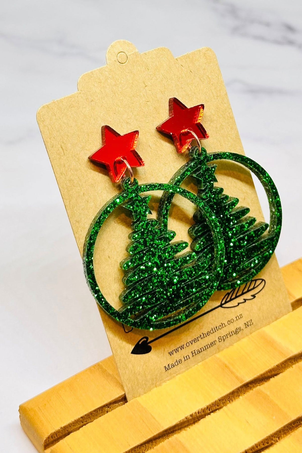 Round Christmas Tree Dangles