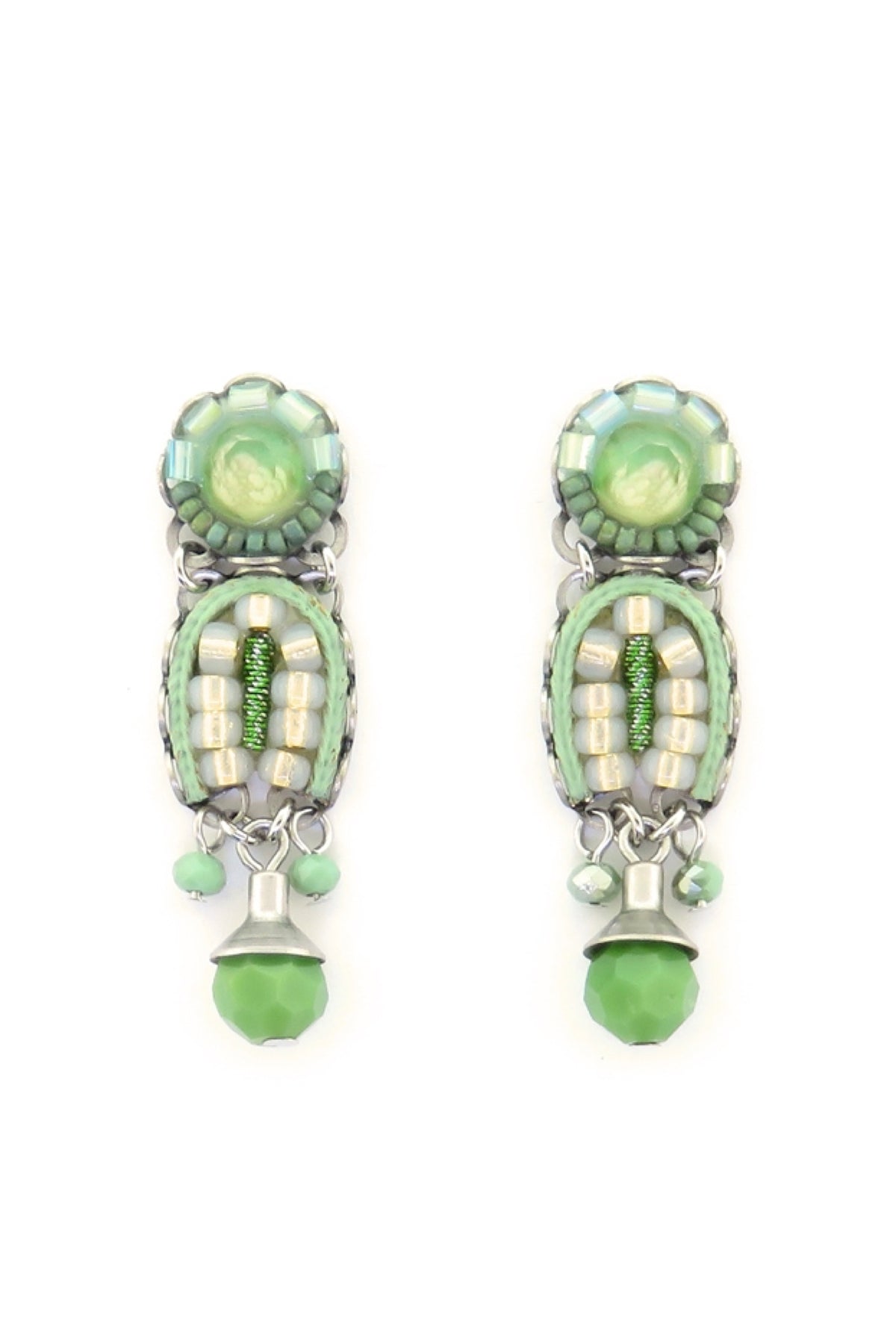 Green Moonlight Earrings