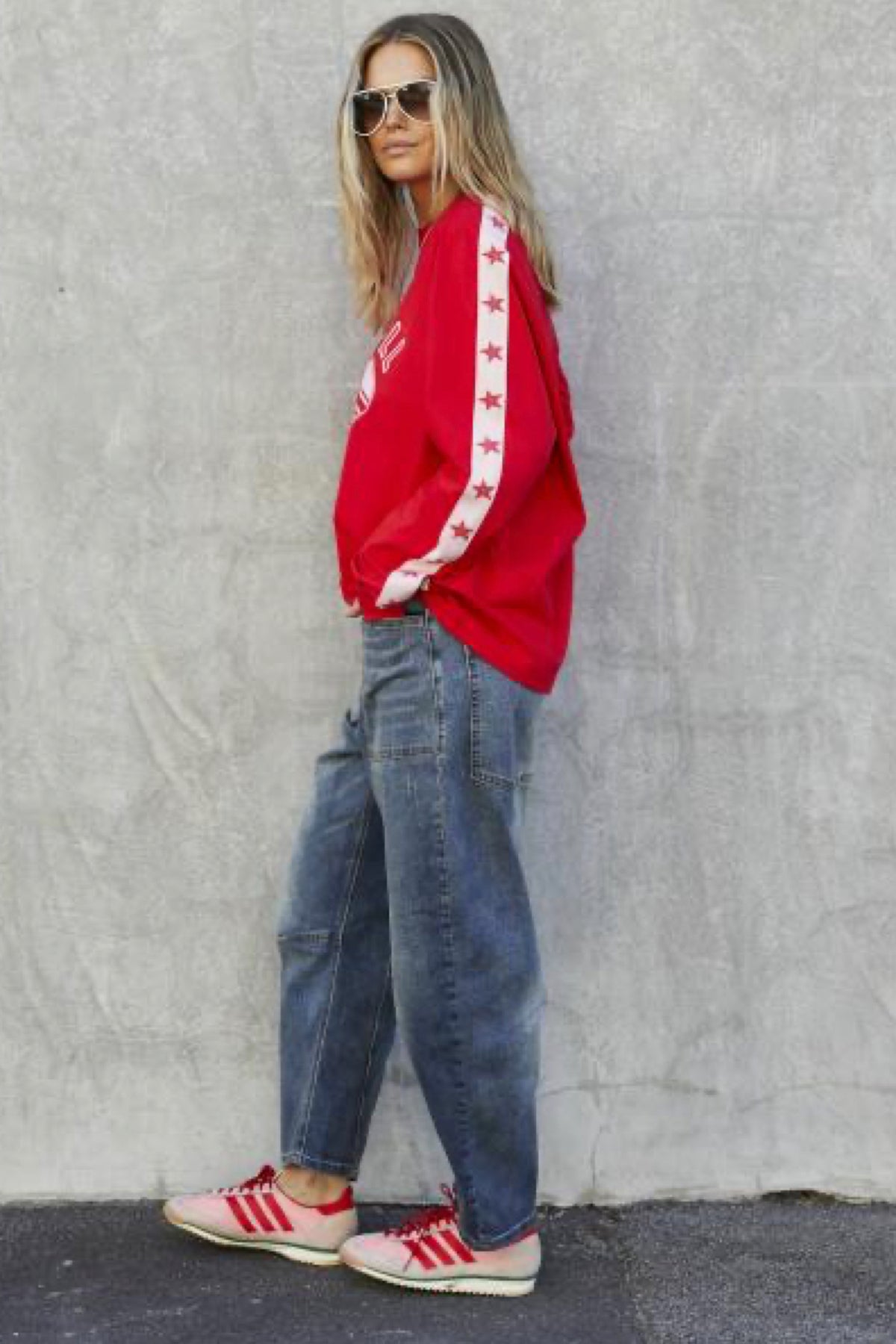 Pickleball L/S Tee Red - PREORDER DELIVERY EARLY MARCH