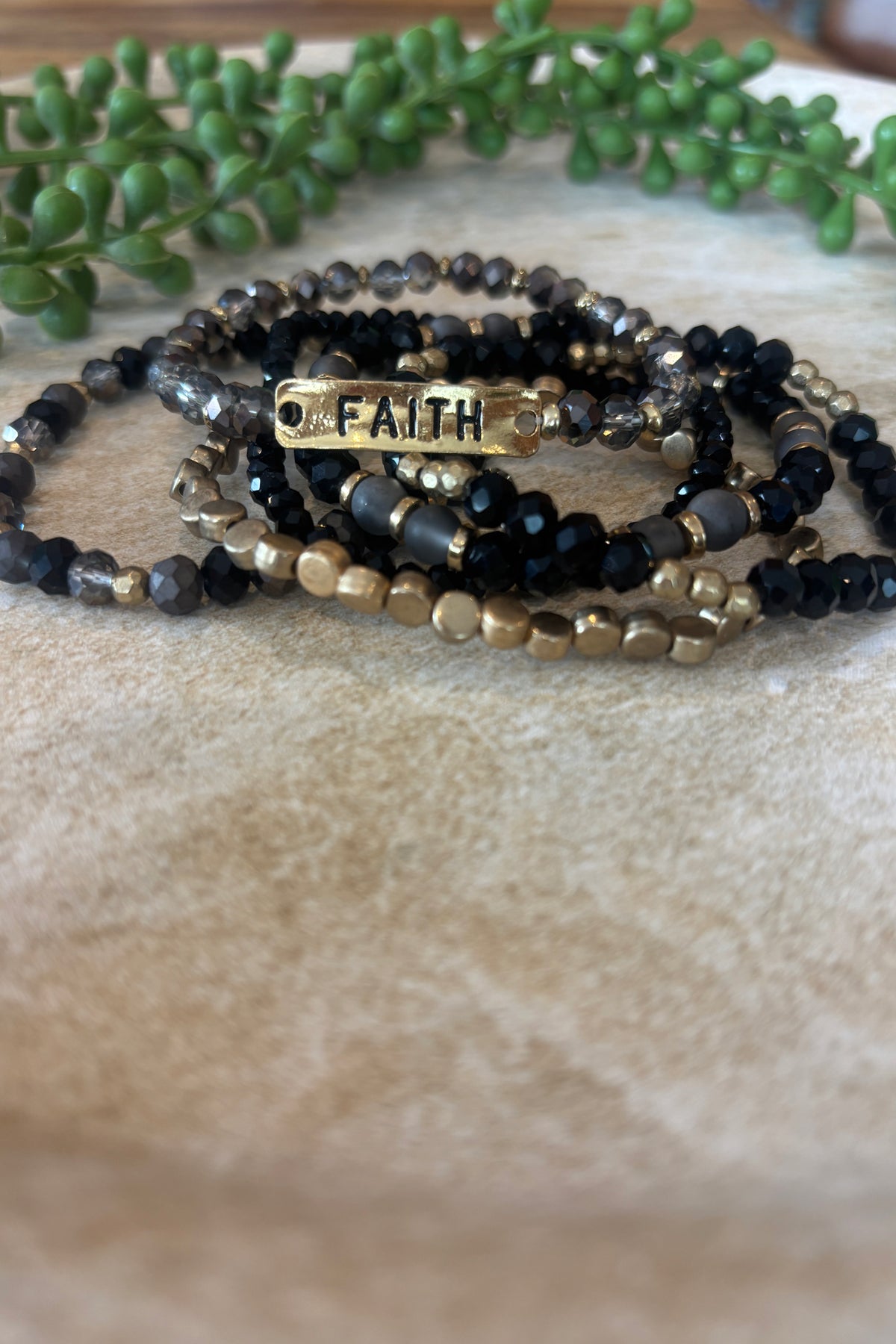 Faith Bracelet Black