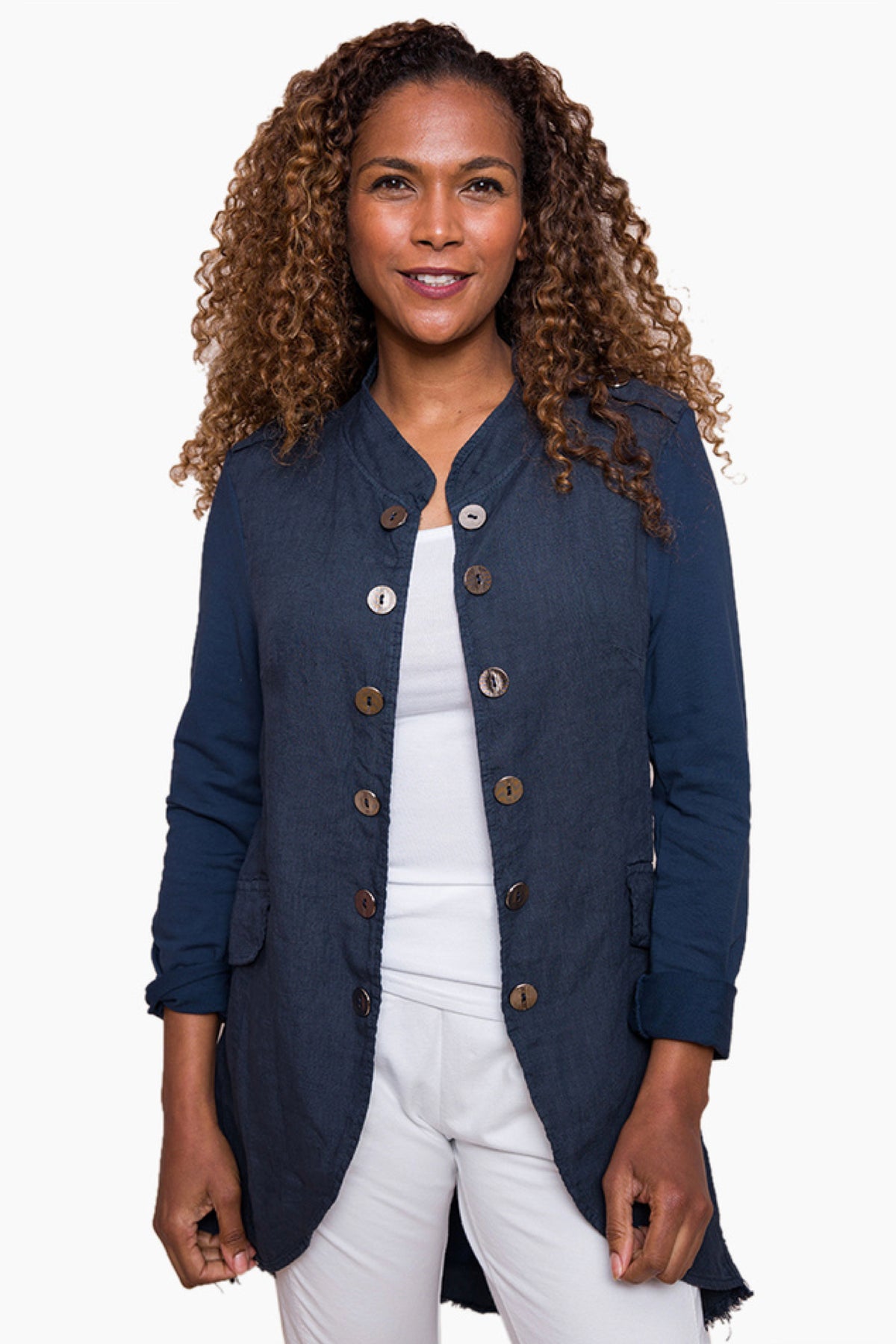 Bernie Military Jacket Navy