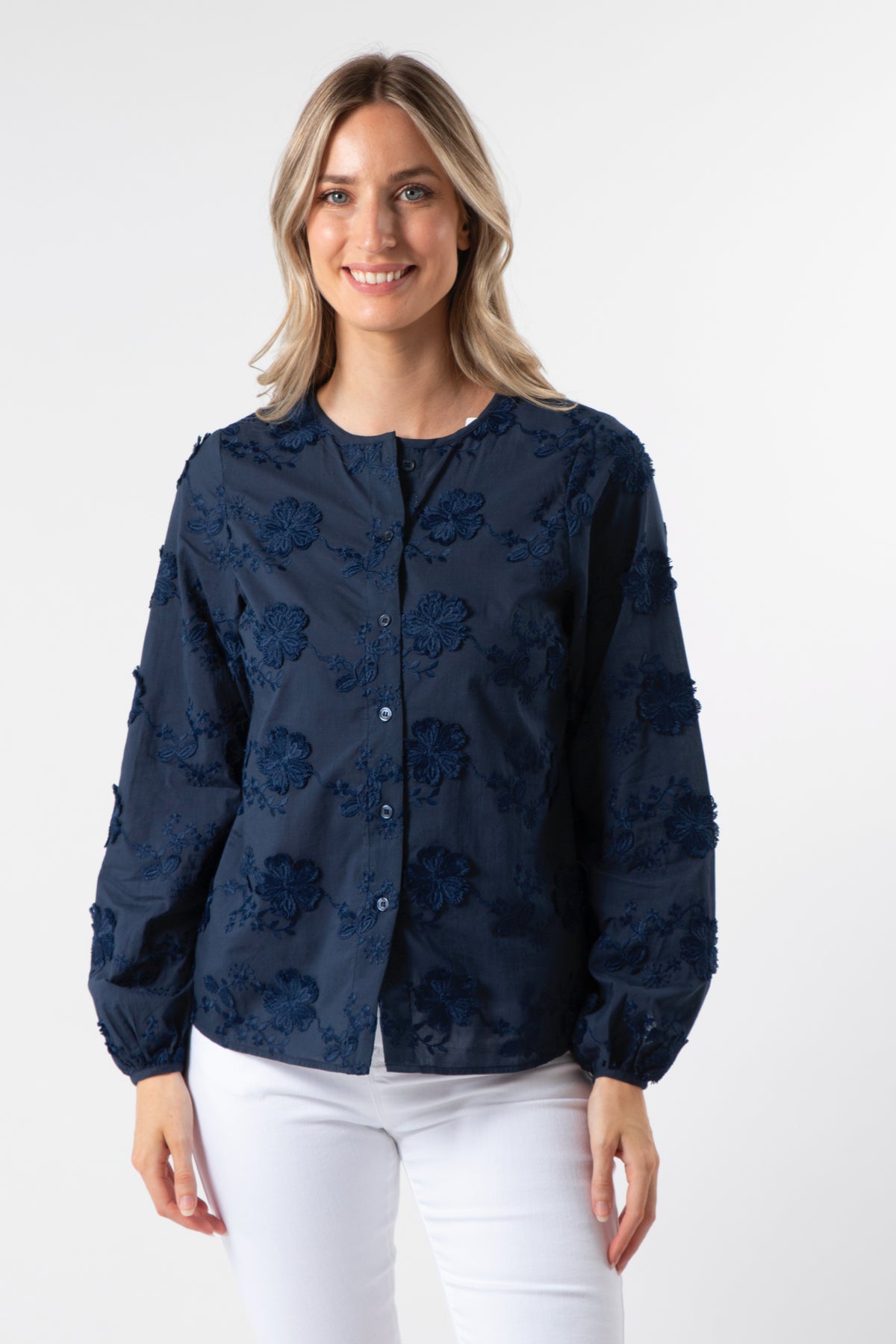 Frida Blouse Navy