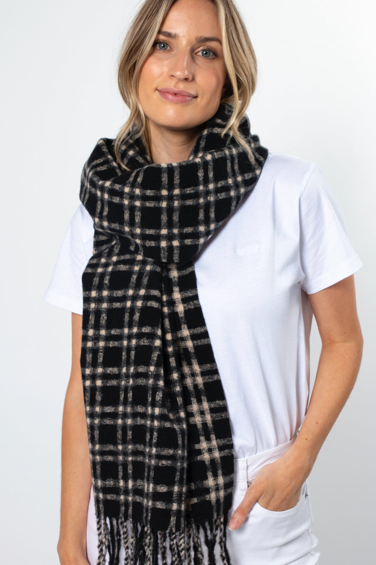 Noughts And Crosses Black Scarf