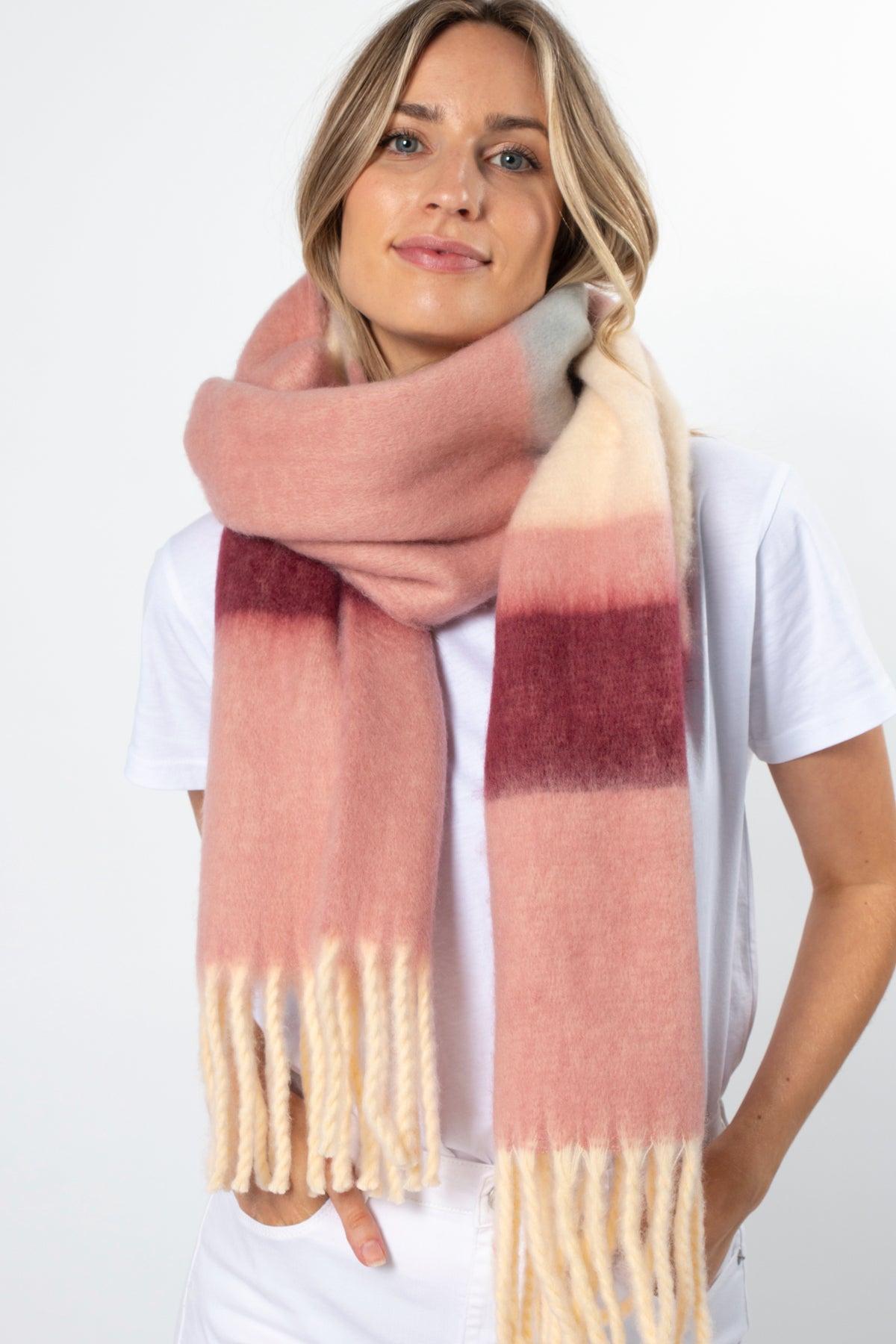 Blanket Shades Of Pink Scarf