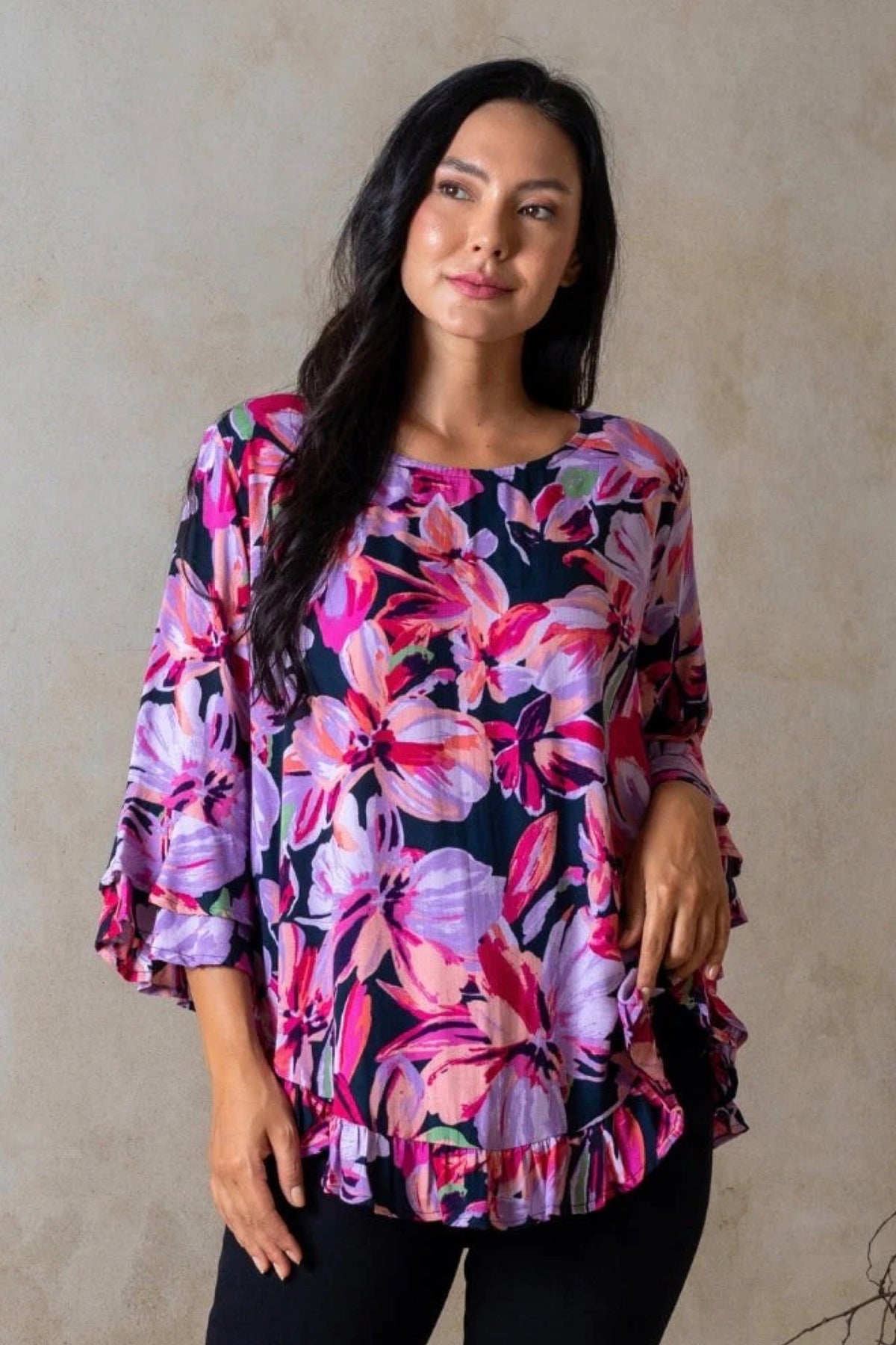 Felicity Top Lilac Floral - PREORDER DELIVERY MID SEPTEMBER