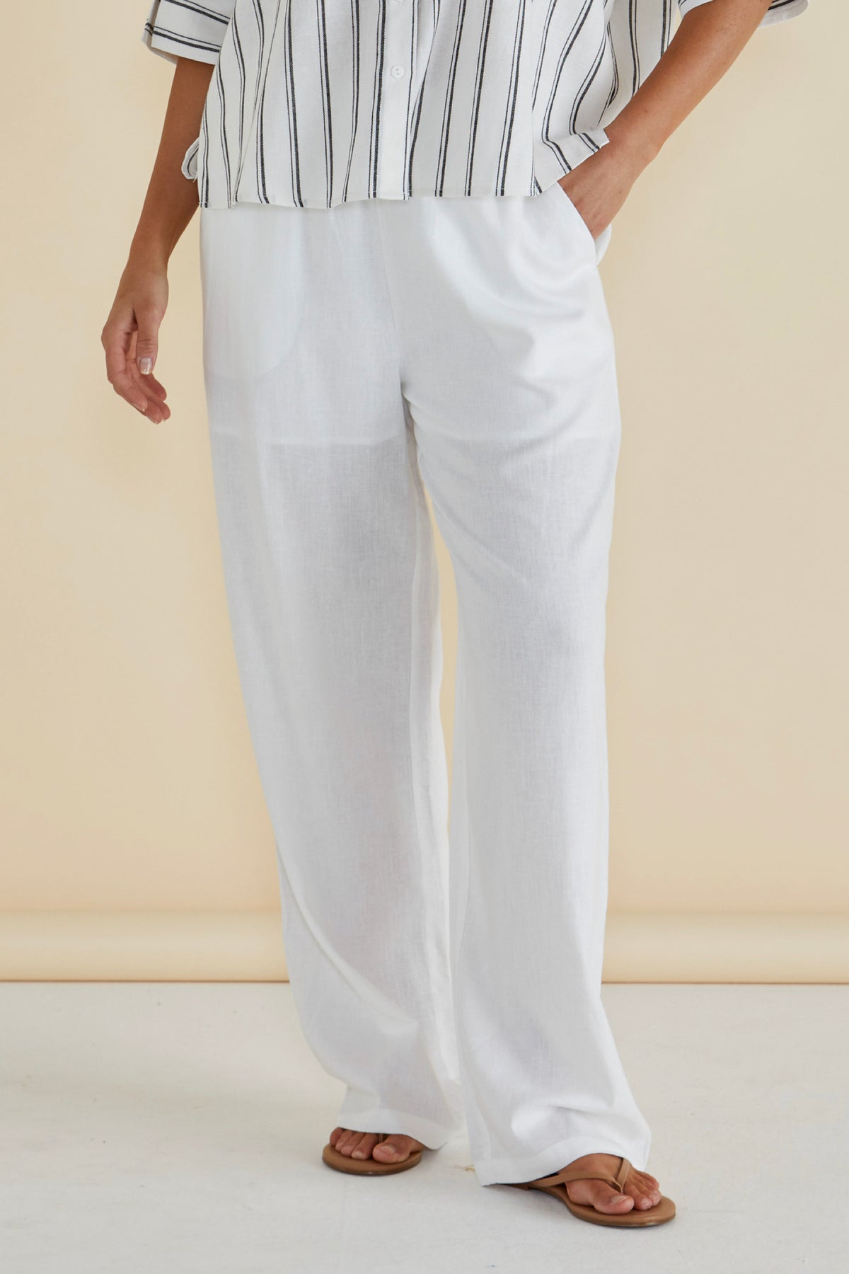 Zaza Relax Pant White