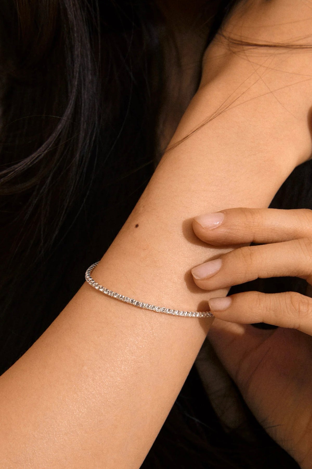 Arash Crystal Bracelet Silver-Plated