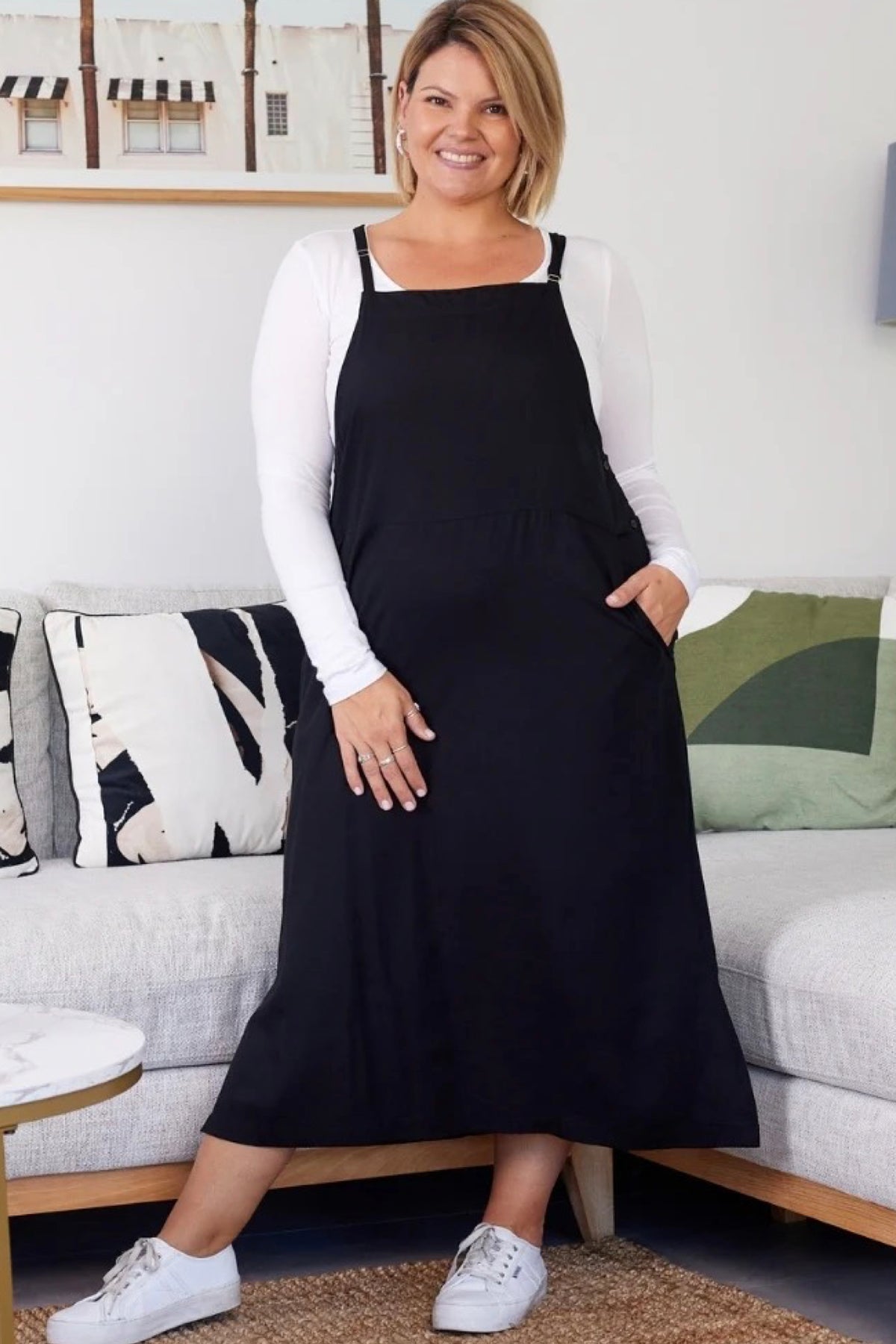 Apron Dress Black