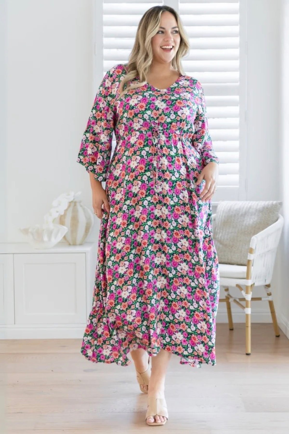 Zoe Dress Floral - PREORDER DELIVERY MID SEPTEMBER