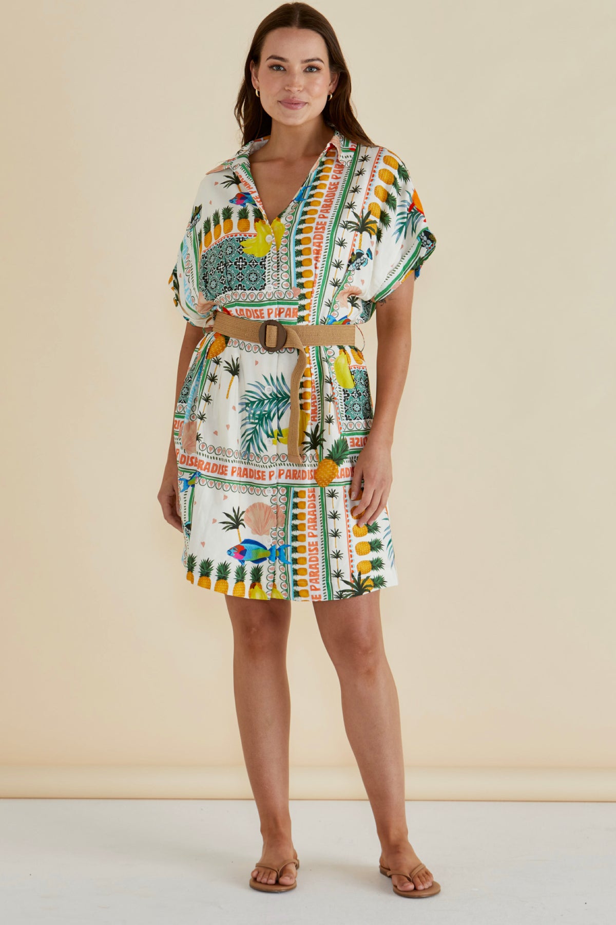 Archer Dress Paradise Print Multi