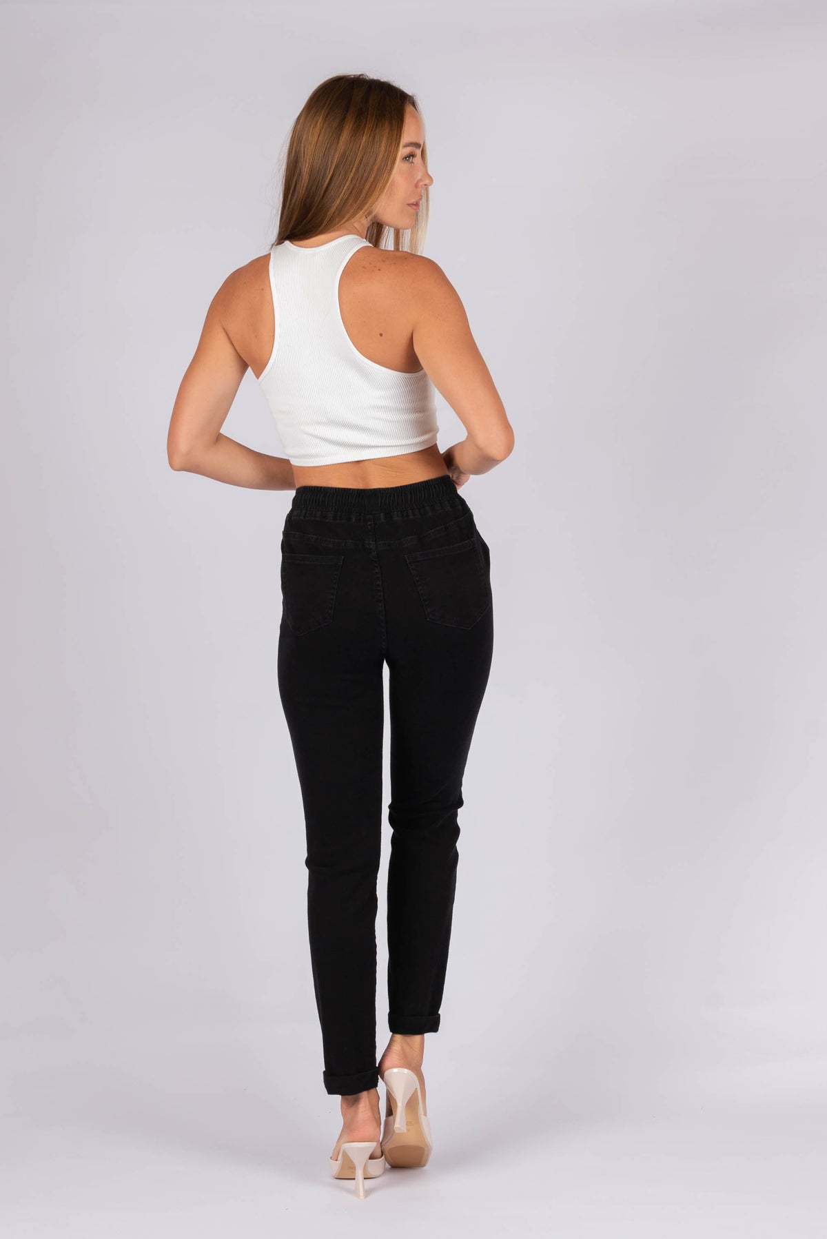 Chelsea Black Stretch Pant