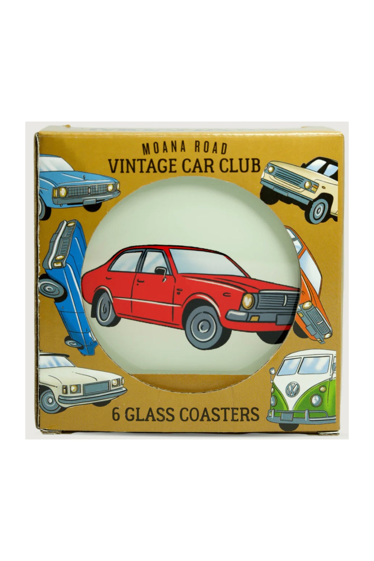 Vintage Car Club Coasters Set of 6