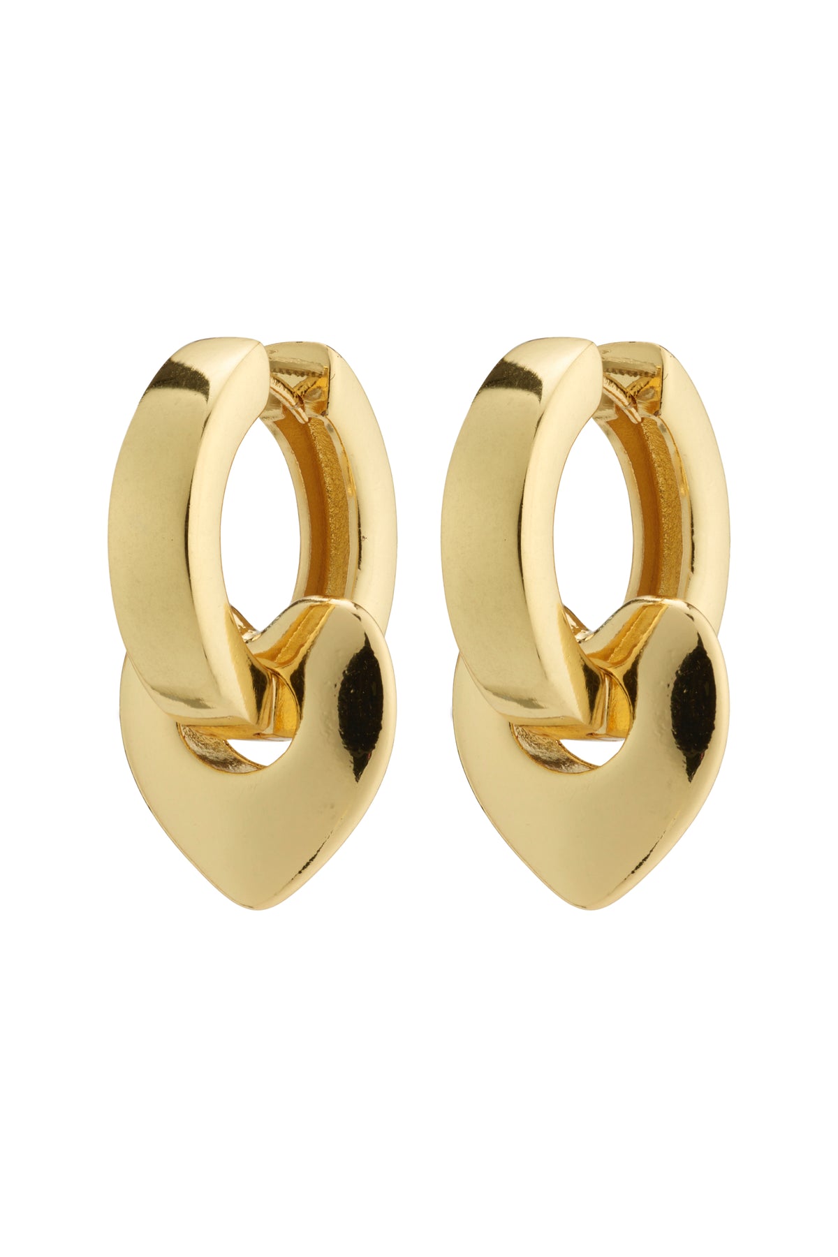 Wave Recycled Chunky Hoops - Gold Plated