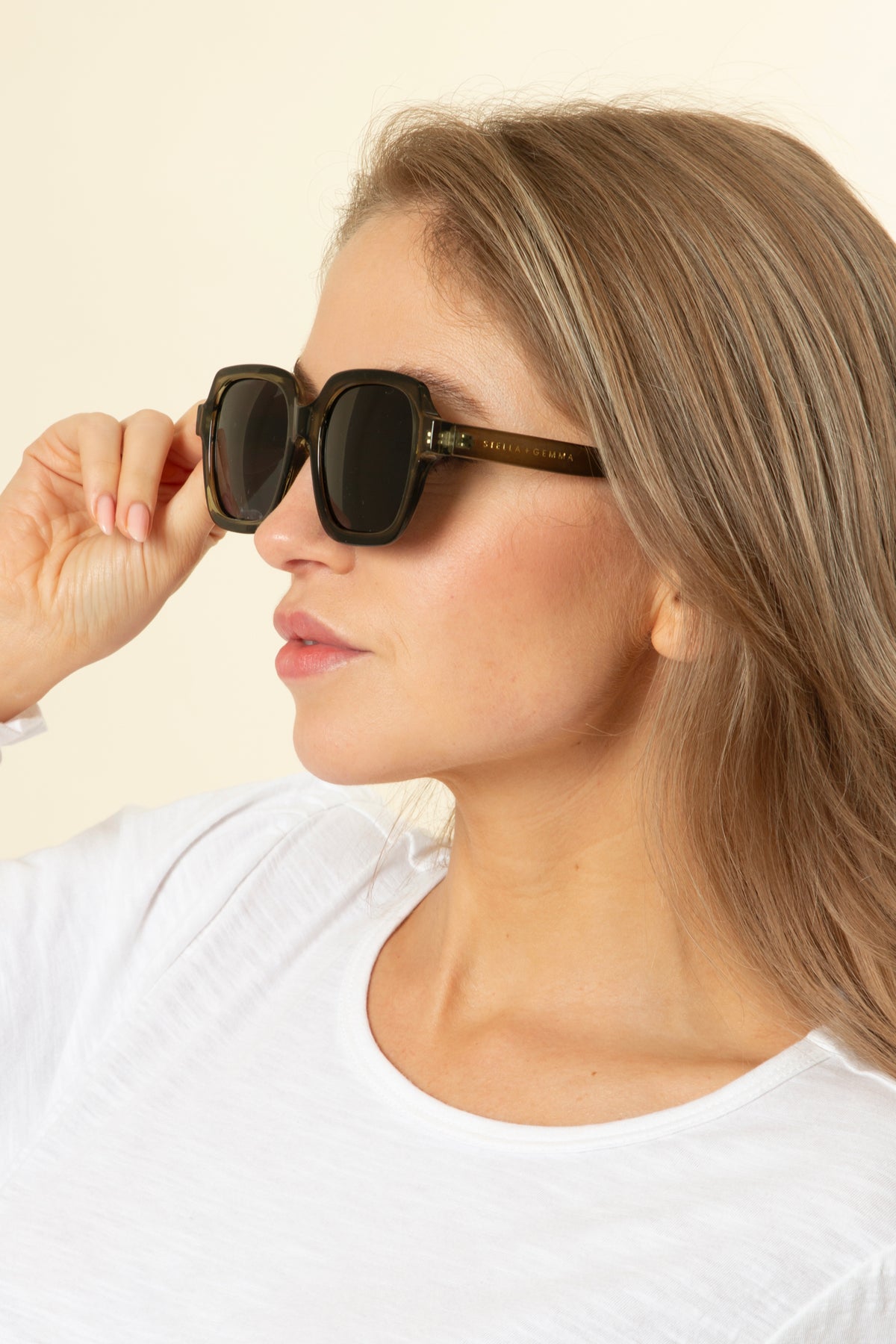 Gisele Olive Sunglasses