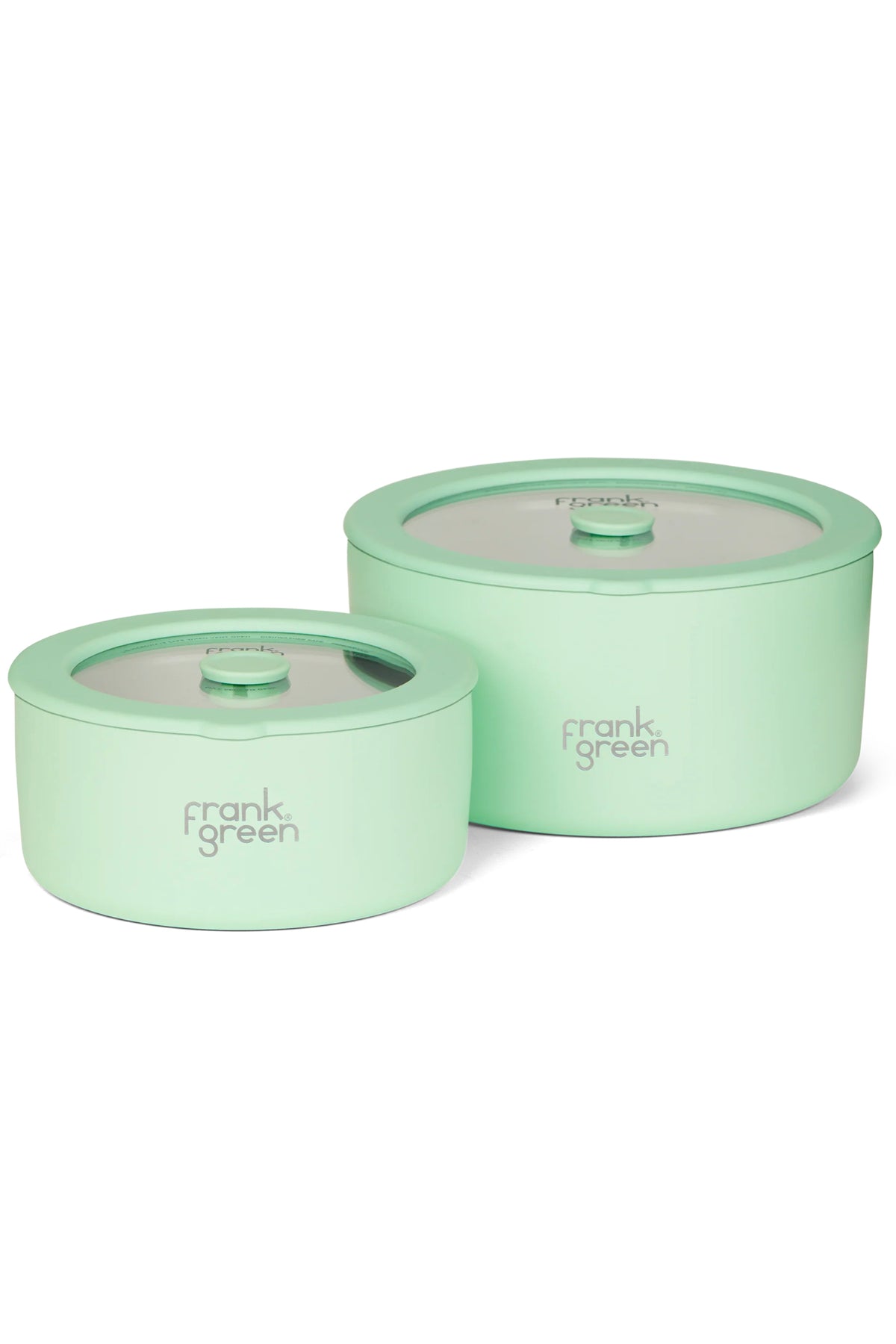 Pack Of 2 Stainless Steel Bowls With Lid Mint Gelato