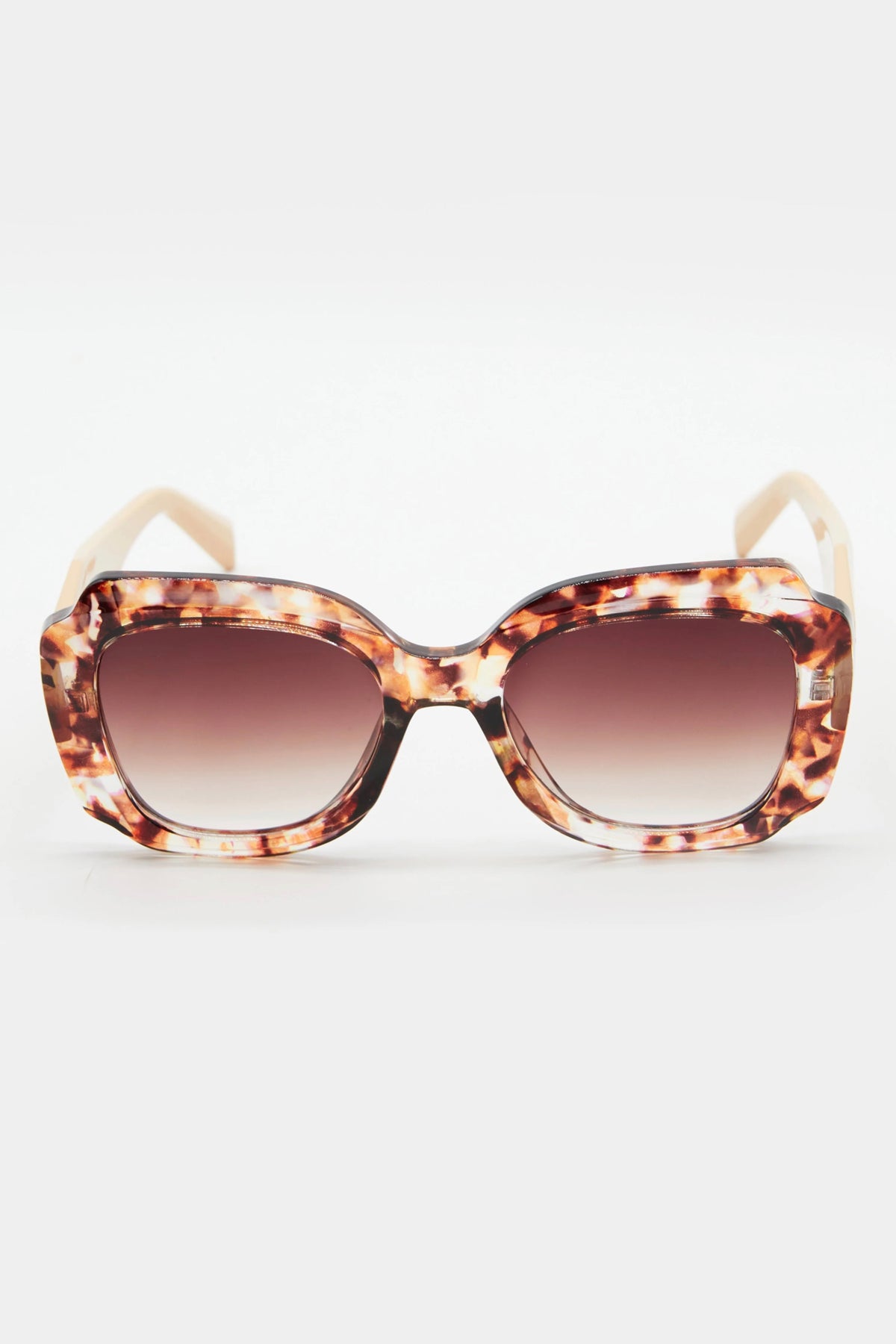 Sophia Cream / Leopard Sunglasses