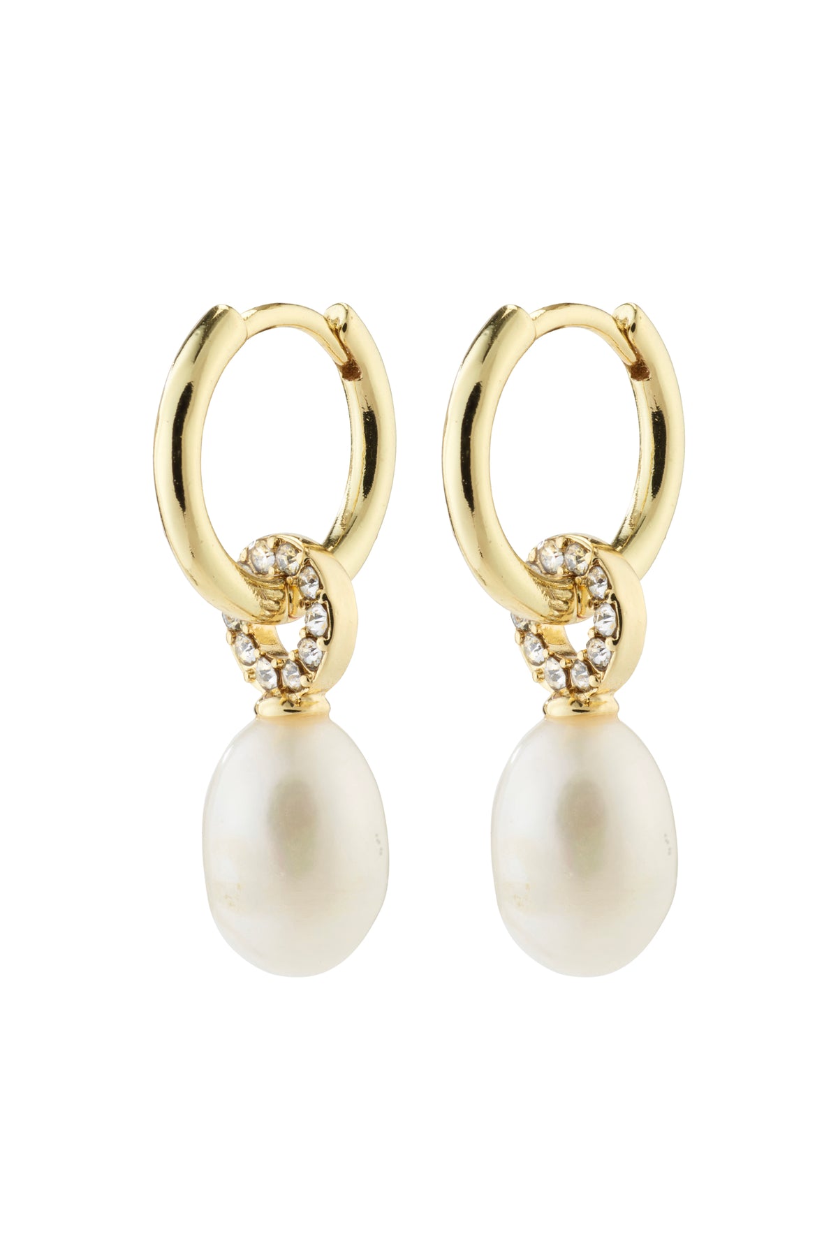 Baker Fresh Water Pearl Earrings - Gold Plated