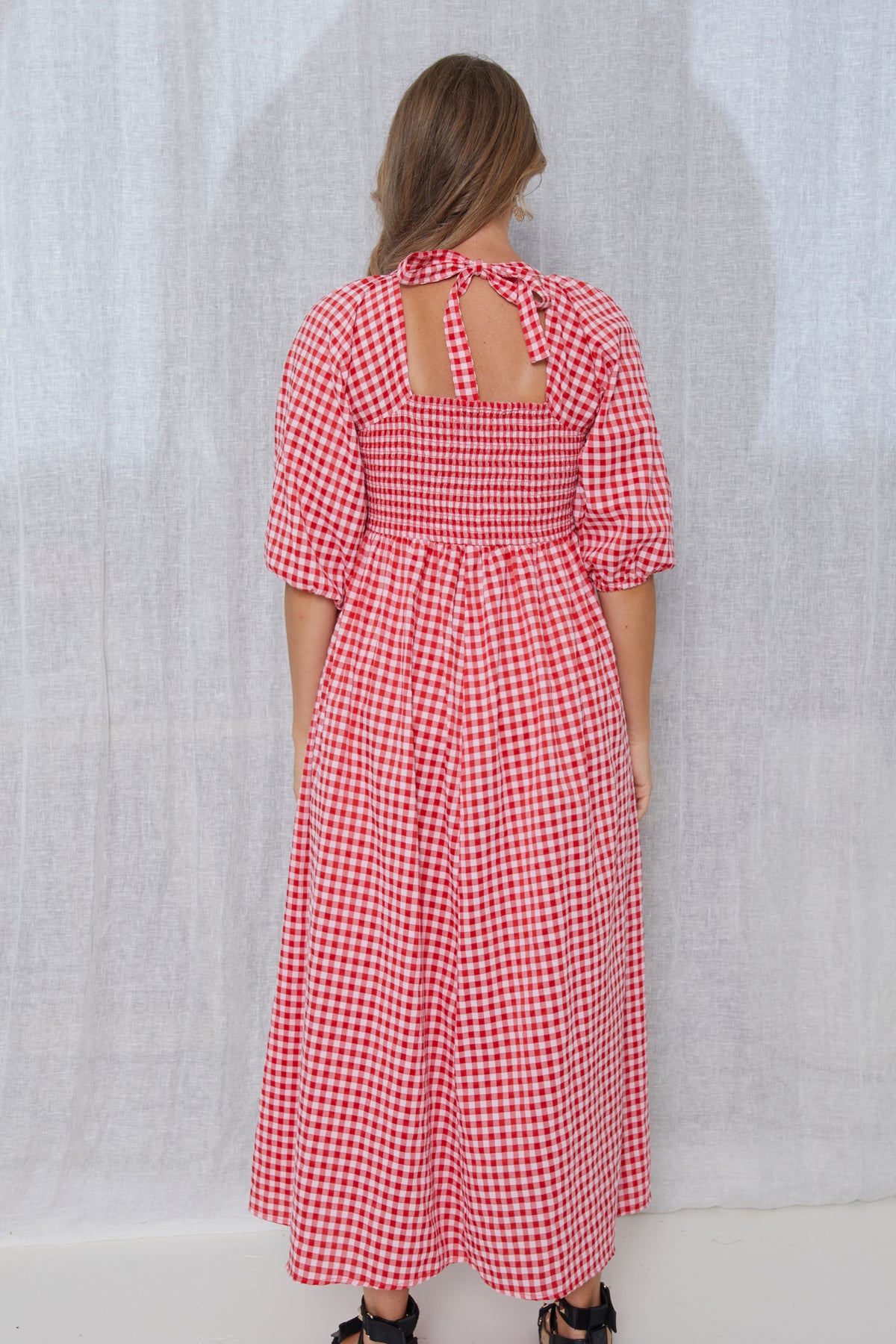 Sherry Dress Red/ Pink Gingham