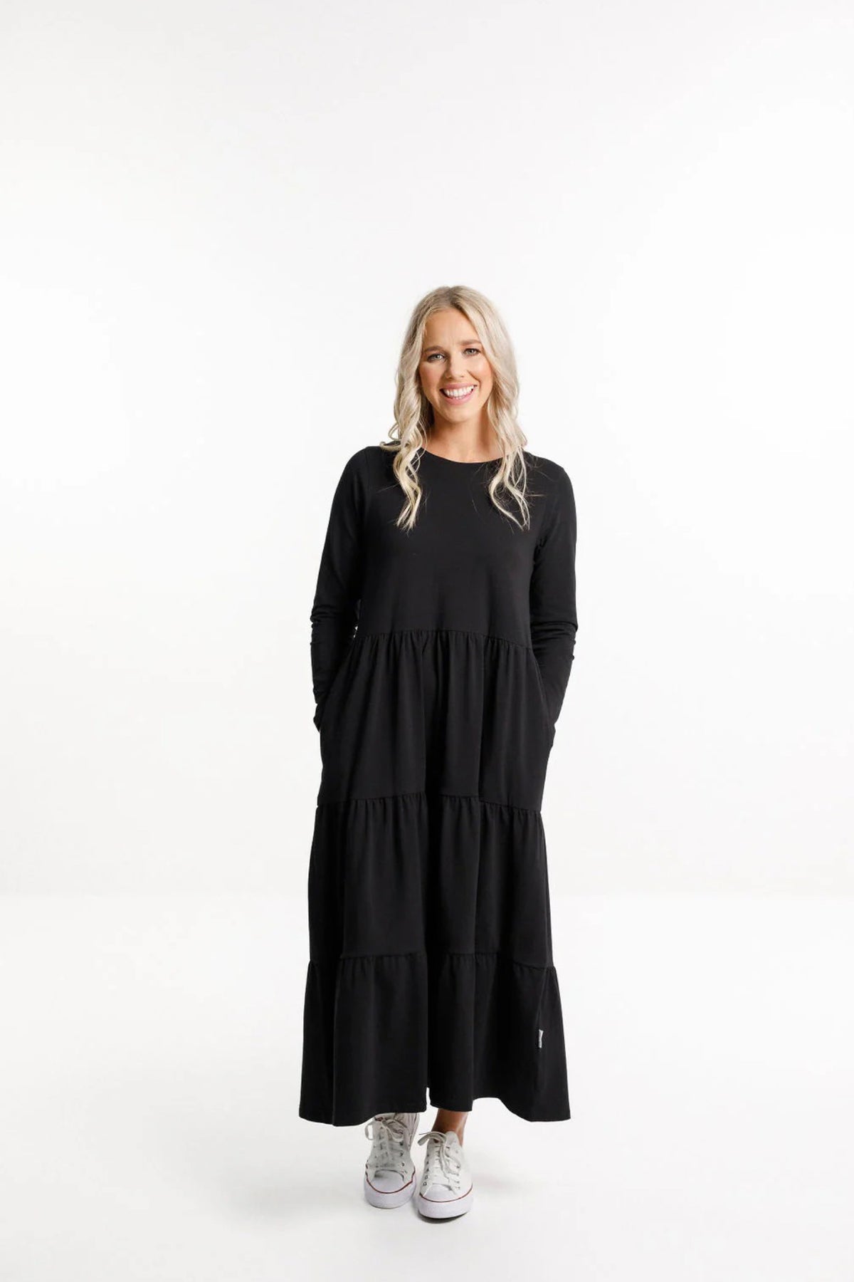 Long Sleeve Kendall Dress Black