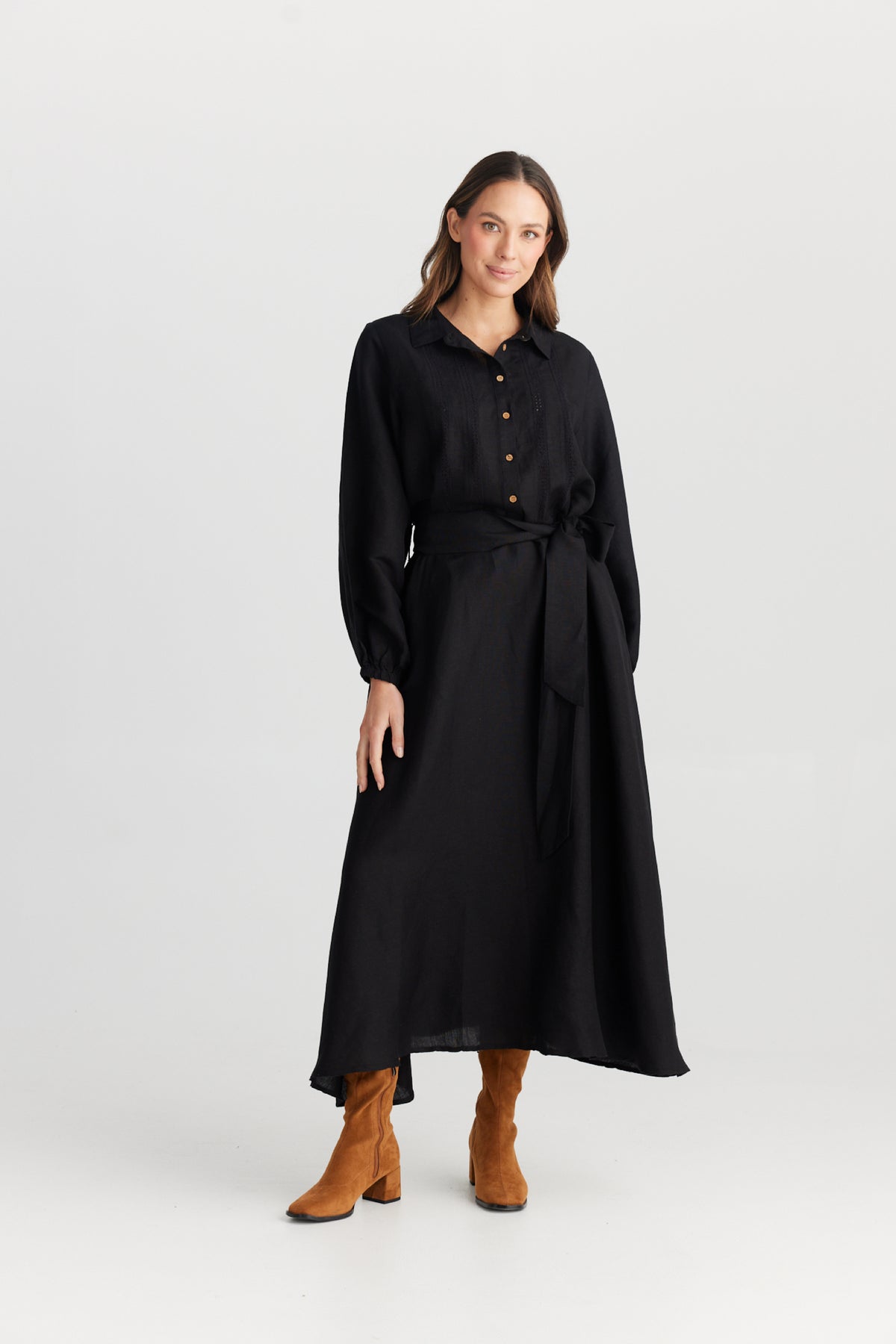 Mateo Maxi Dress Black