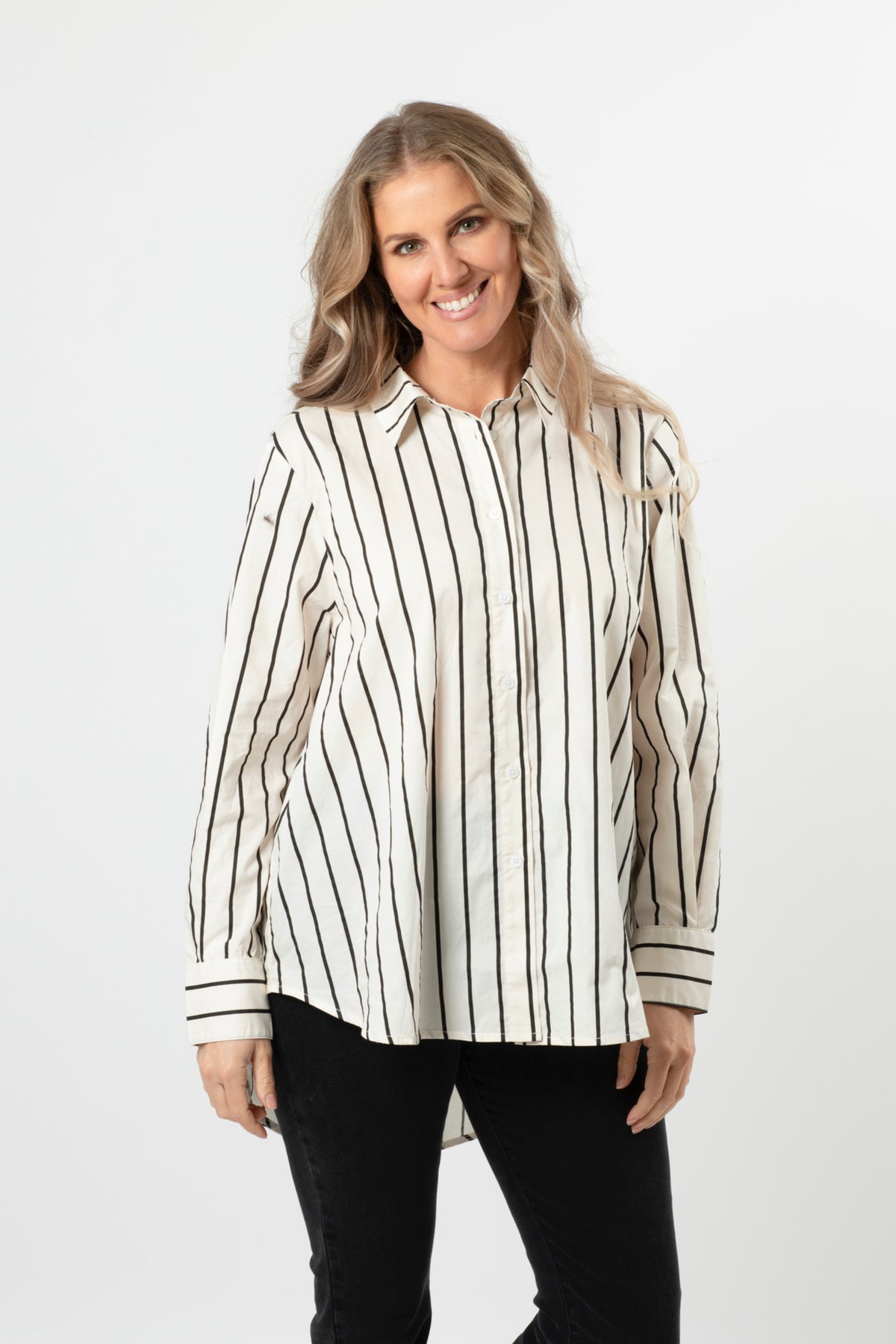 Zola Shirt Black Stripe