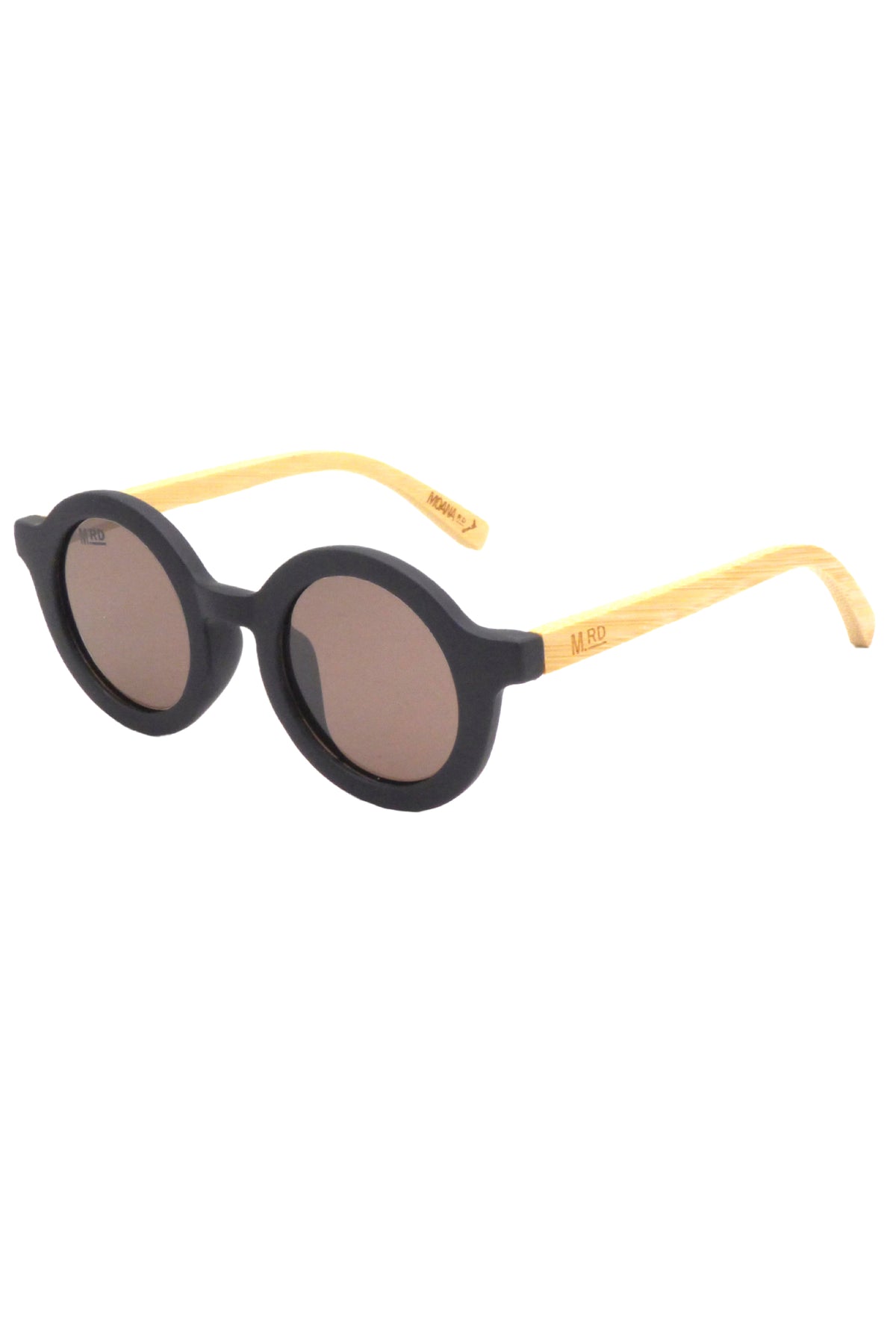 Kids Sunnies Bambino Black With Wood Arms