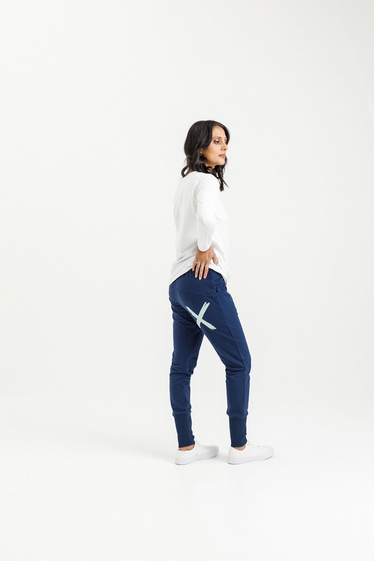Apartment Pants Winter Indigo Blue With Seafoam X - PREORDER DELIVERY EARLY JUNE