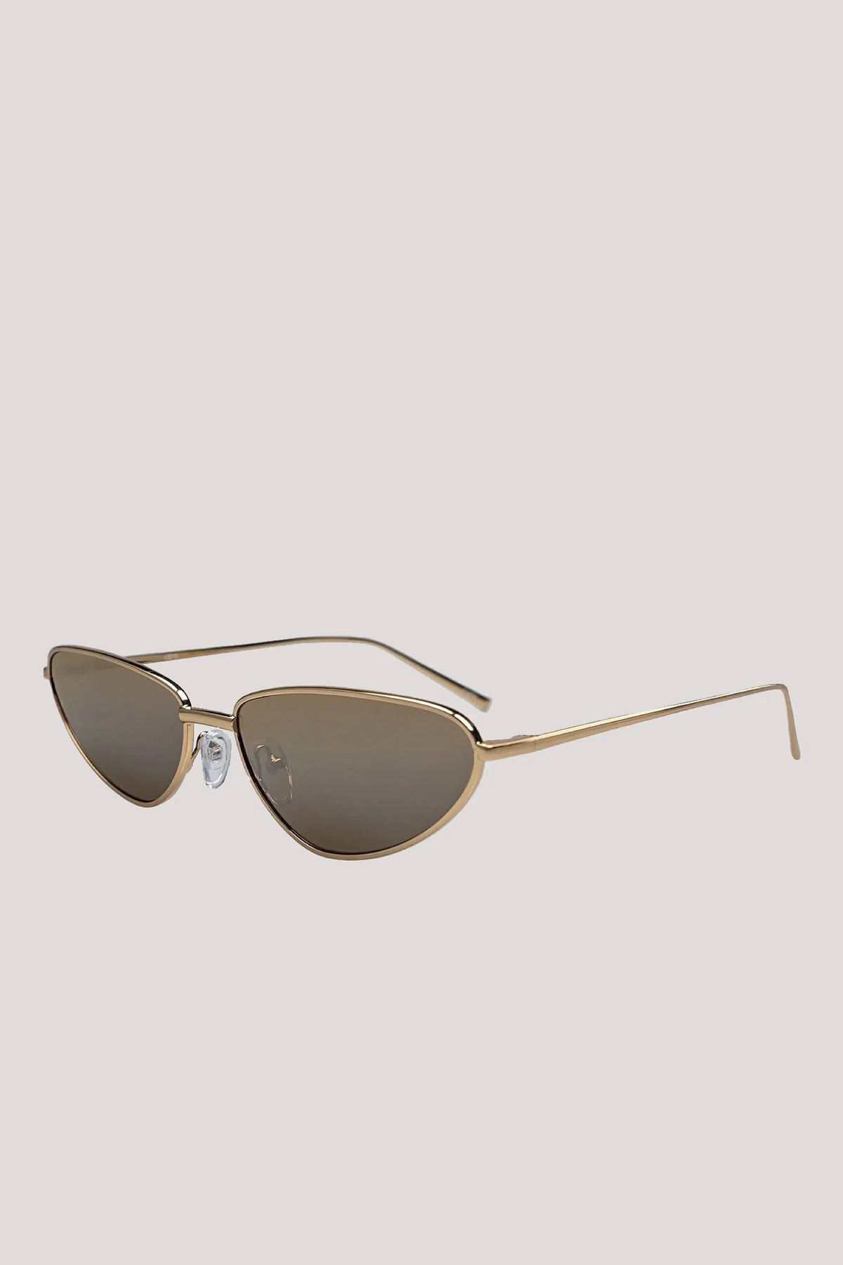 Aster Gold Brown Mirror Sunnies