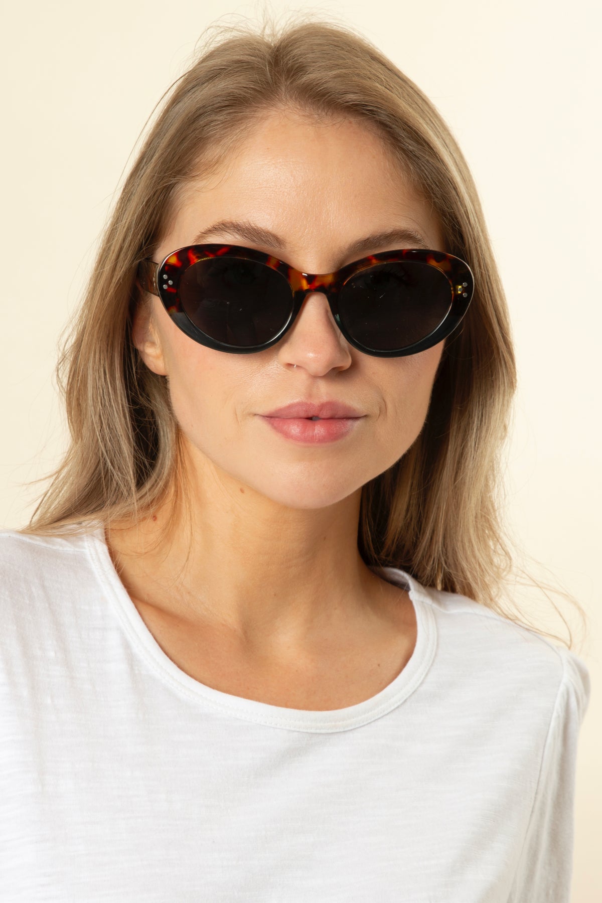 Ruby Navy Tort Sunglasses