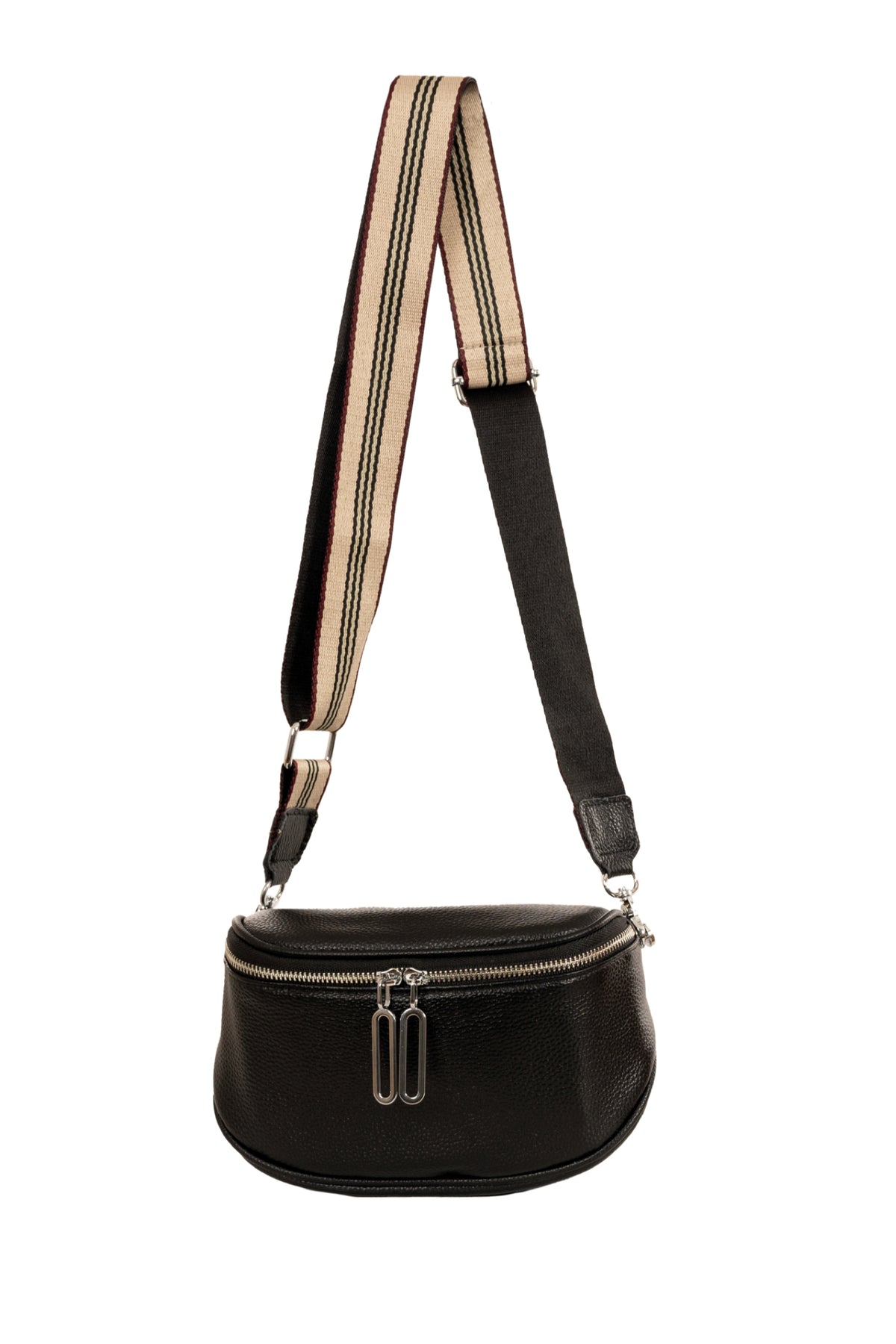 Lilly Leather Cross Body Bag Black